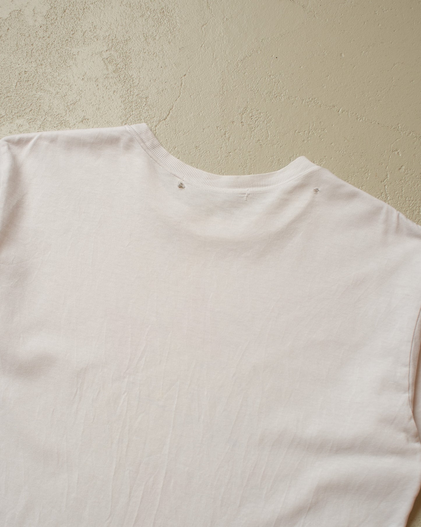 1980s distressed Ribbon Japan Brewery T-shirt white - M
