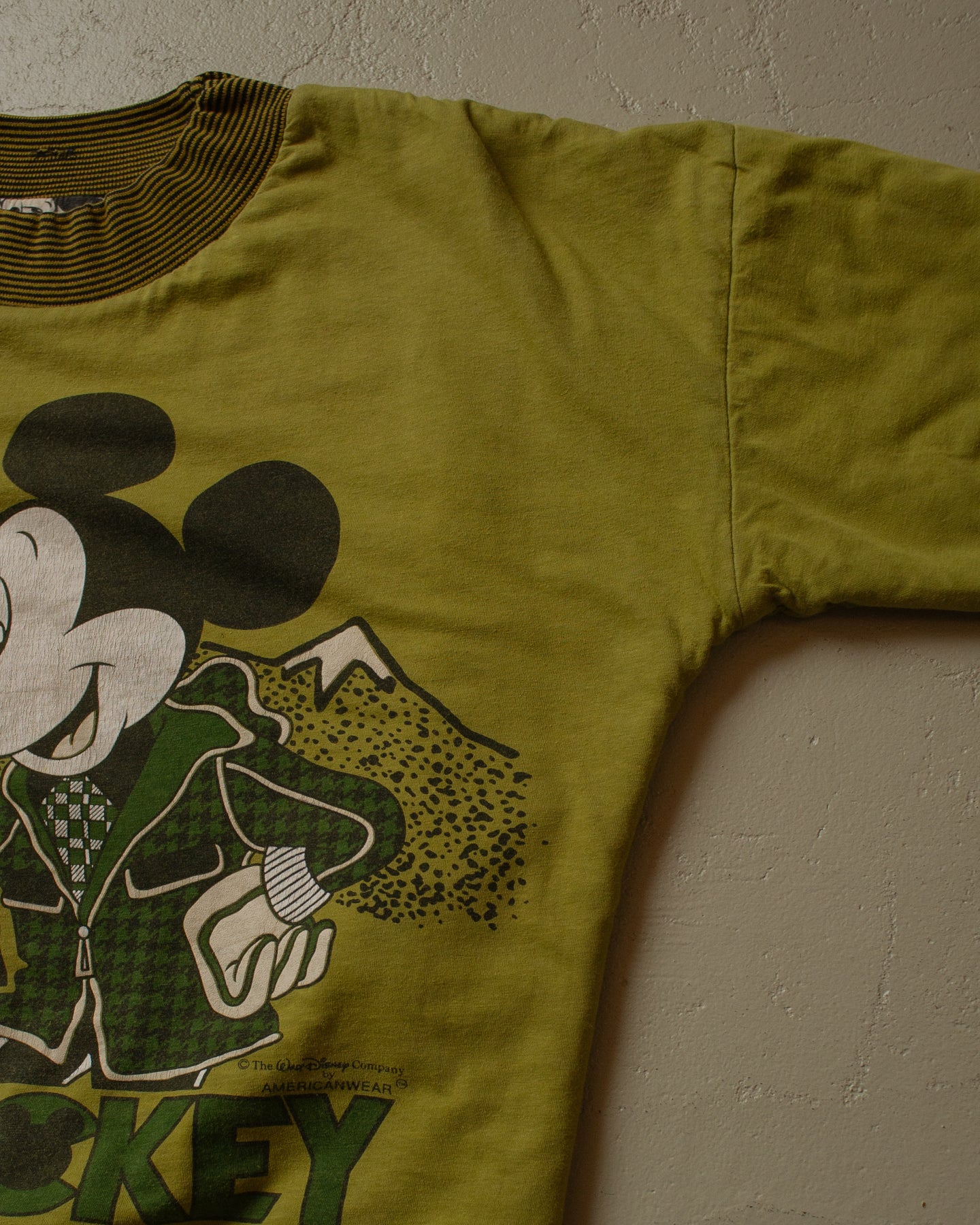 80s/90s Disney Mickey 2in1 Sweatshirt green - S