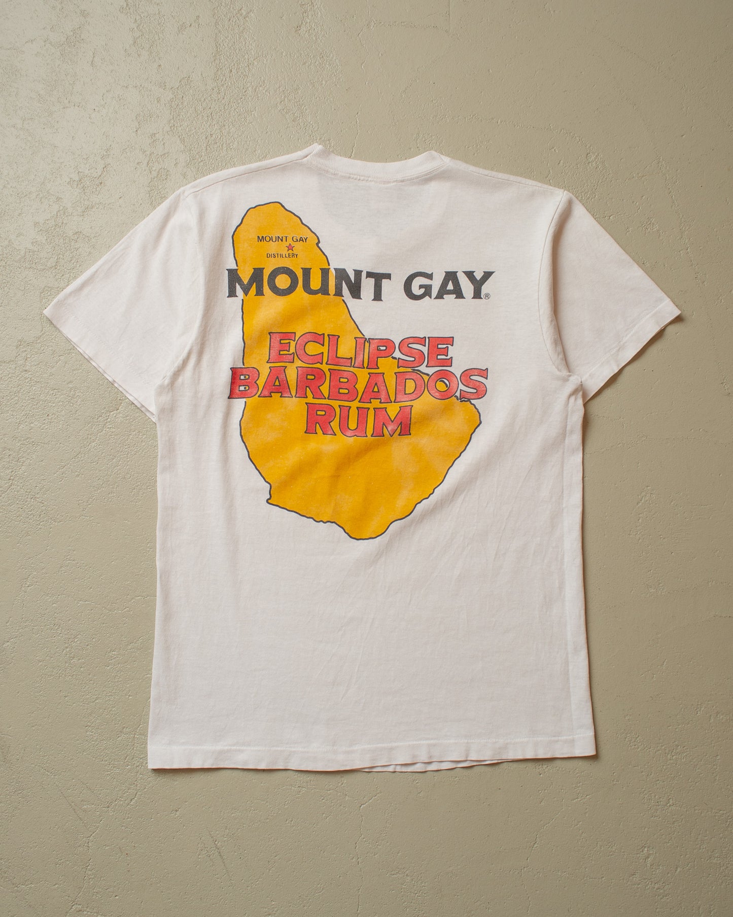 1990s Mount Gay Barbados Rum T-shirt white - M/L