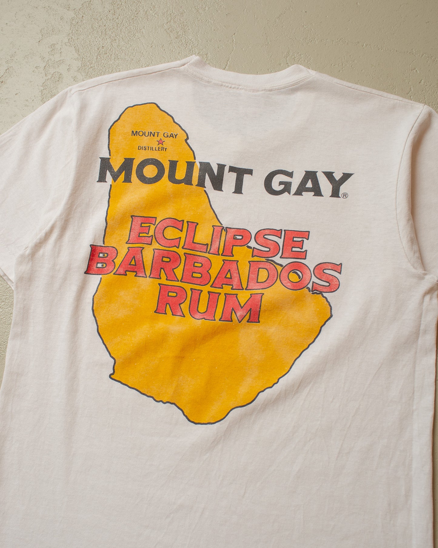 1990s Mount Gay Barbados Rum T-shirt white - M/L