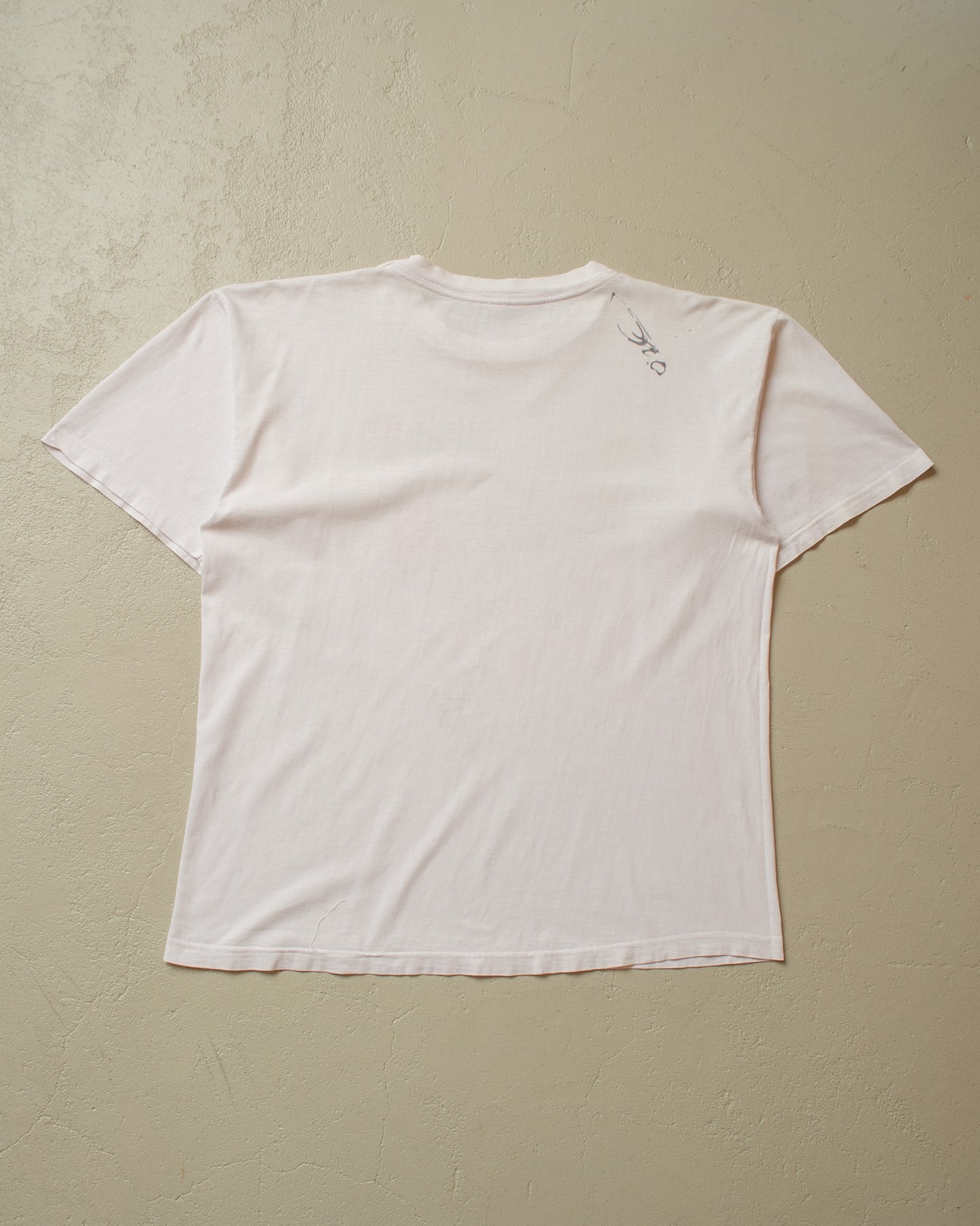 1980s signed Cagiva Company Flip T-shirt white - L/XL