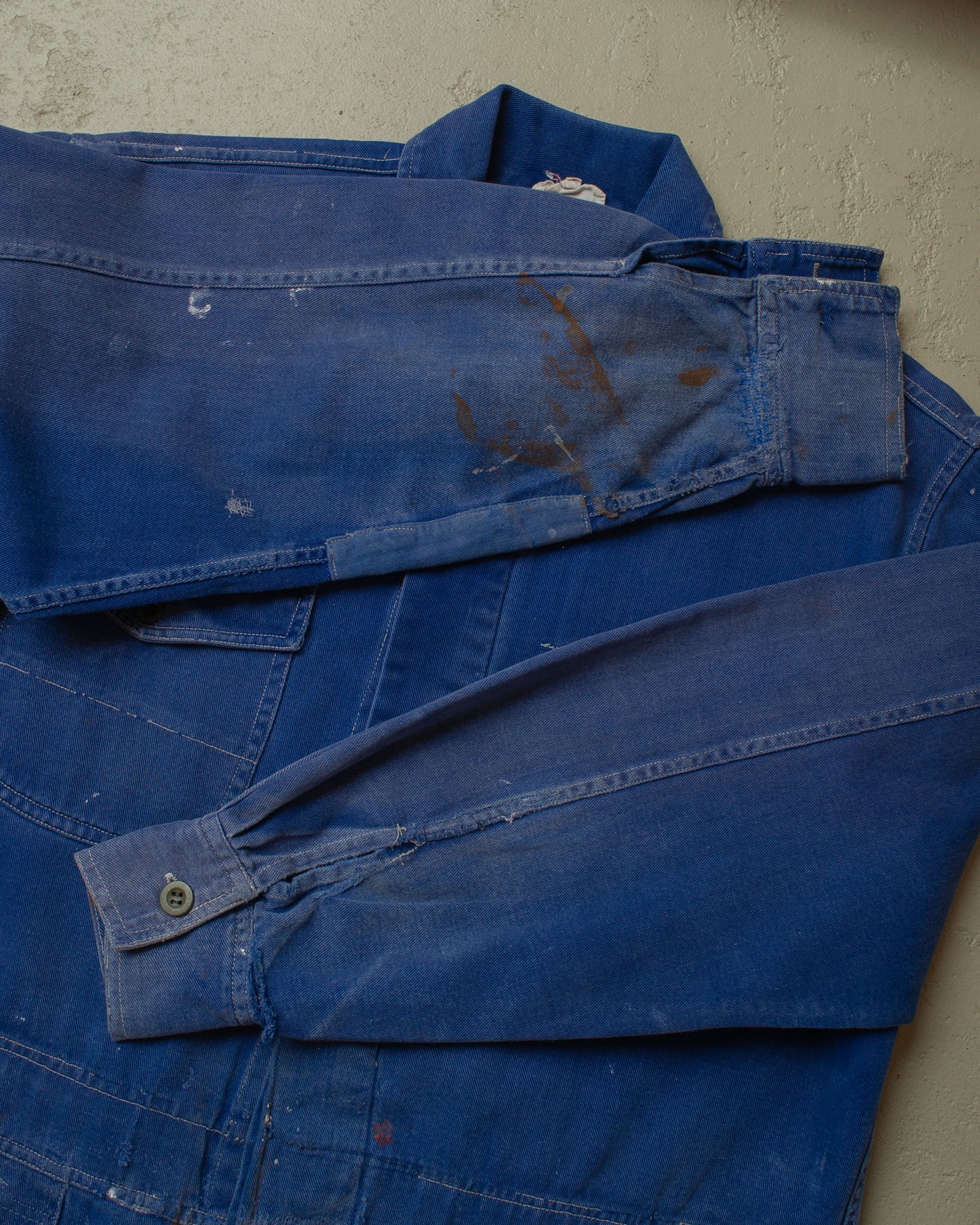 1960s/70s distressed German Workwear Coverall blue - XL