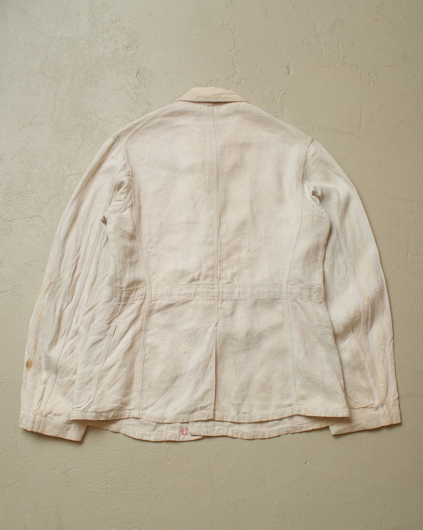 1930s/40s WW2 German Army Drillich Work Jacket white - S/M