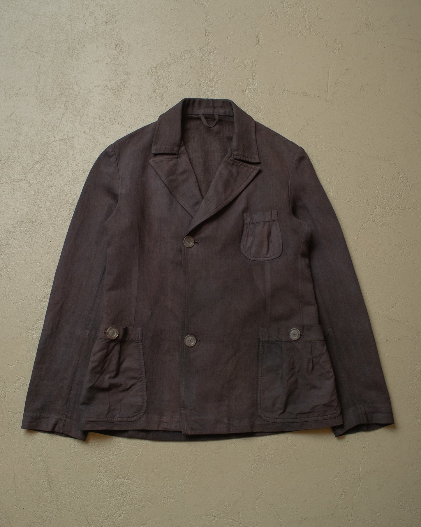 1930s German Linen Sports Jacket purple - S