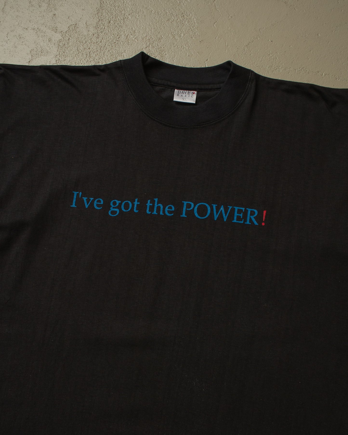 1990 uworn "I´ve got the POWER" IBM RISC 6000 T-shirt black - XL
