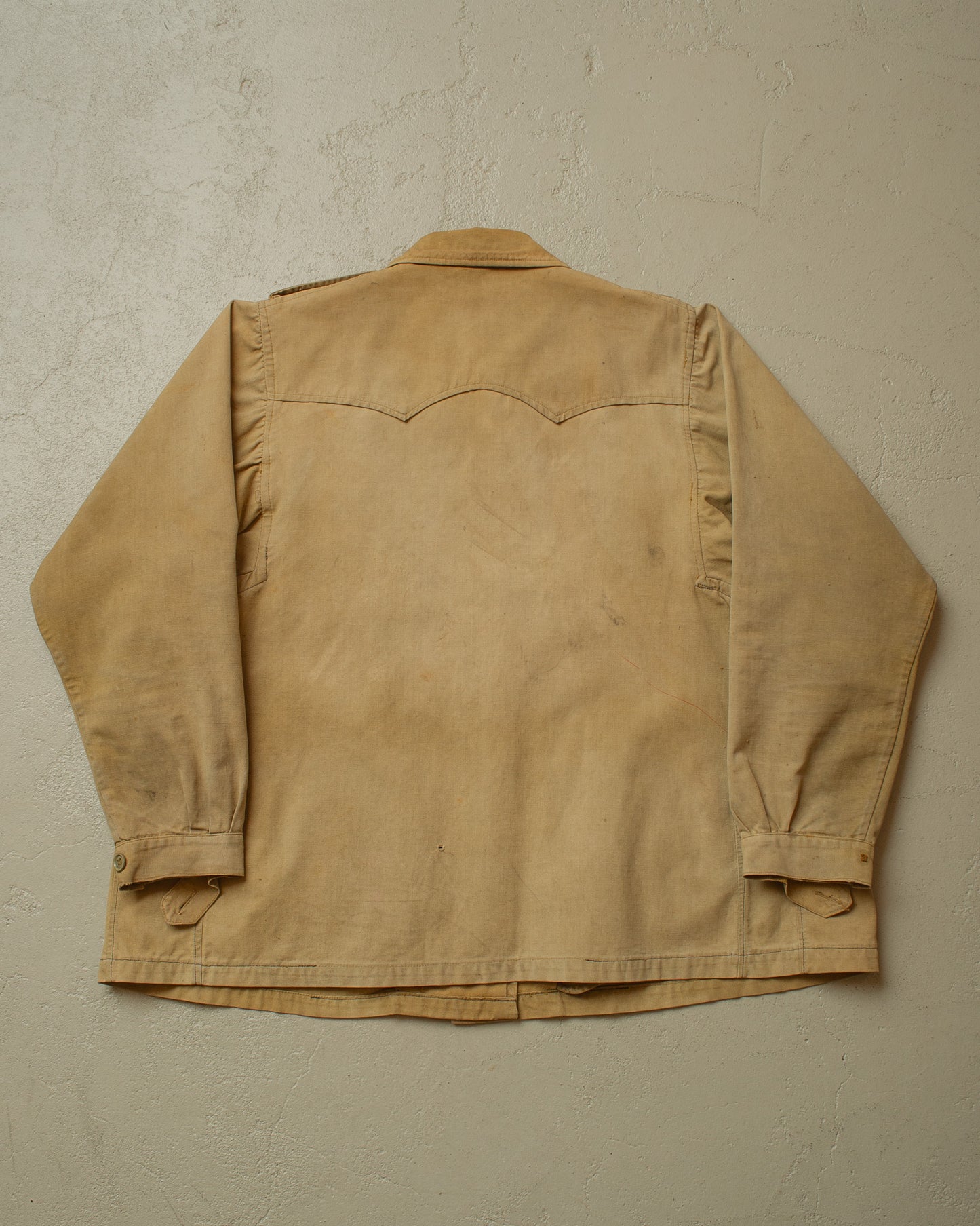 1930s German Womens Canvas Hunting Jacket beige - S/M