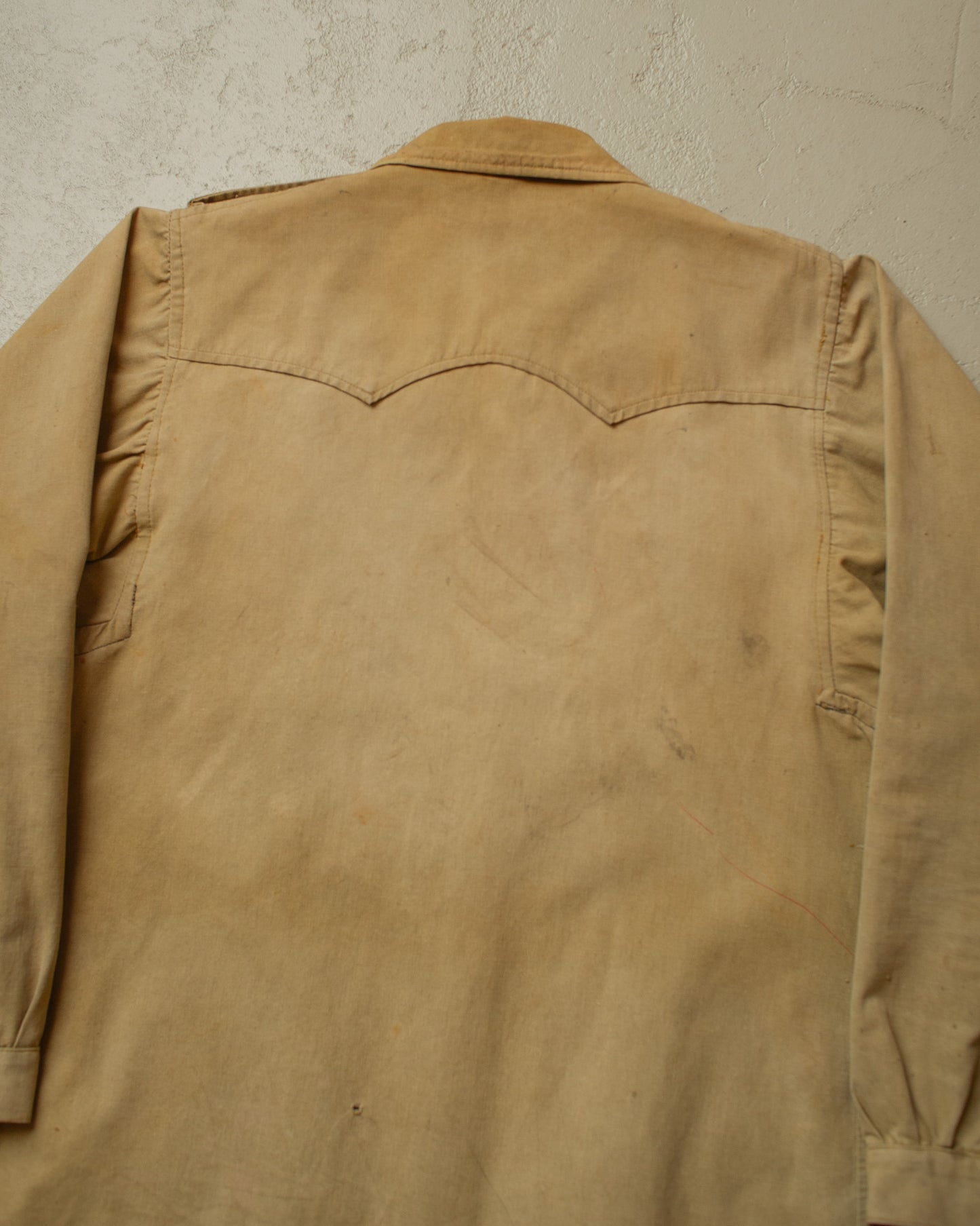 1930s German Womens Canvas Hunting Jacket beige - S/M