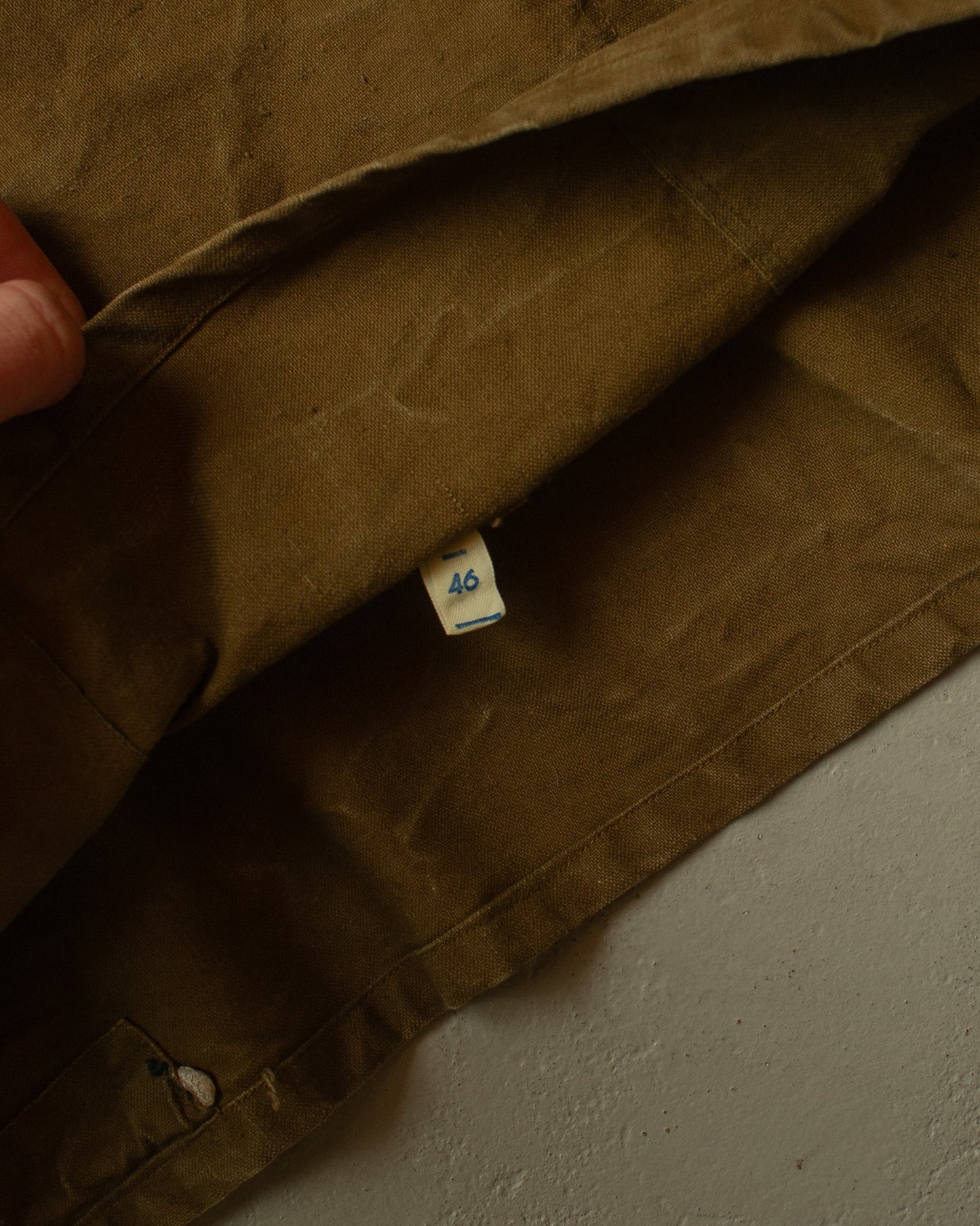 1950s East European Canvas Smock brown - L