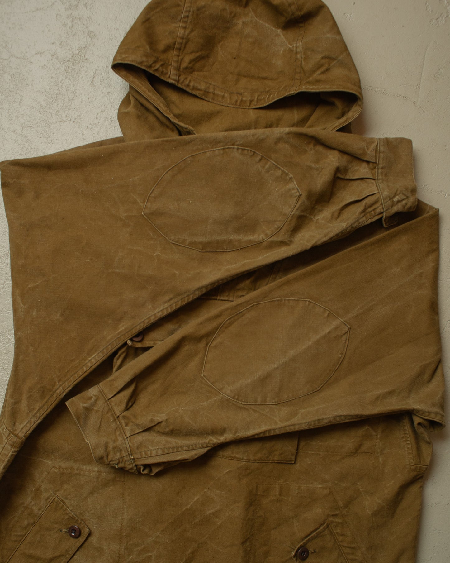 1950s East European Canvas Smock brown - L