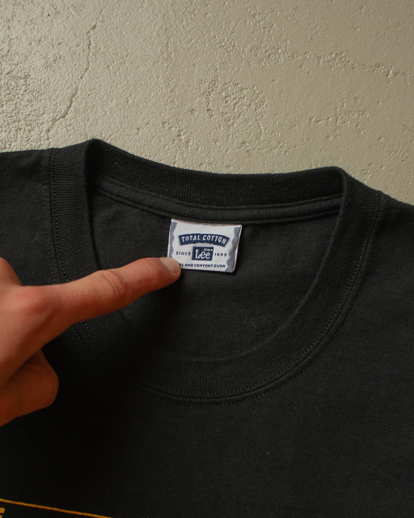 2000s unworn "Troubles.com" T-shirt black - XL/XXL