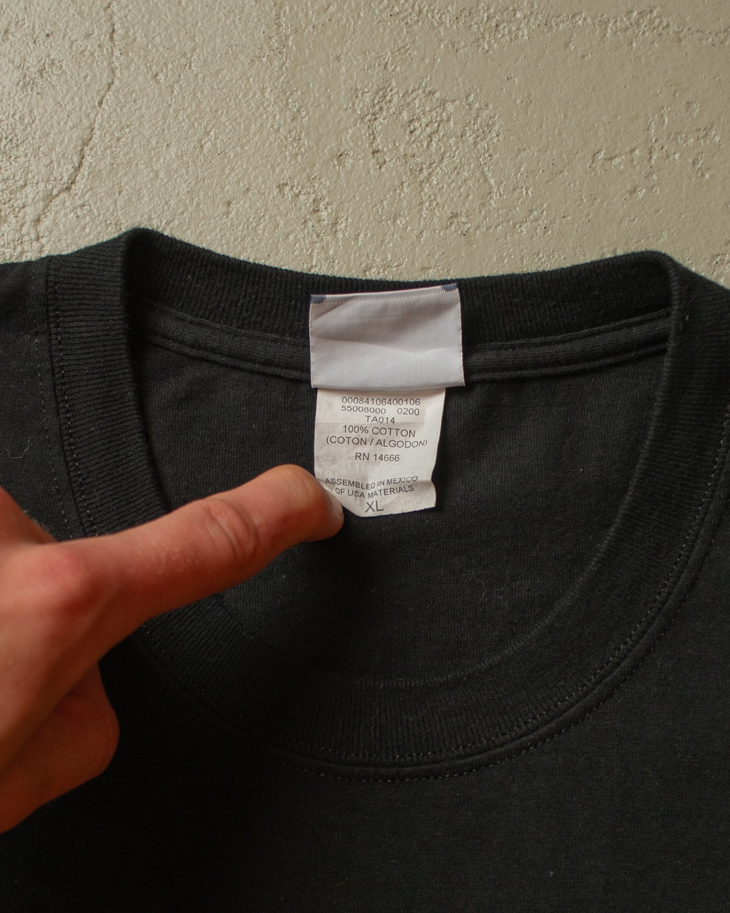 2000s unworn "Troubles.com" T-shirt black - XL/XXL