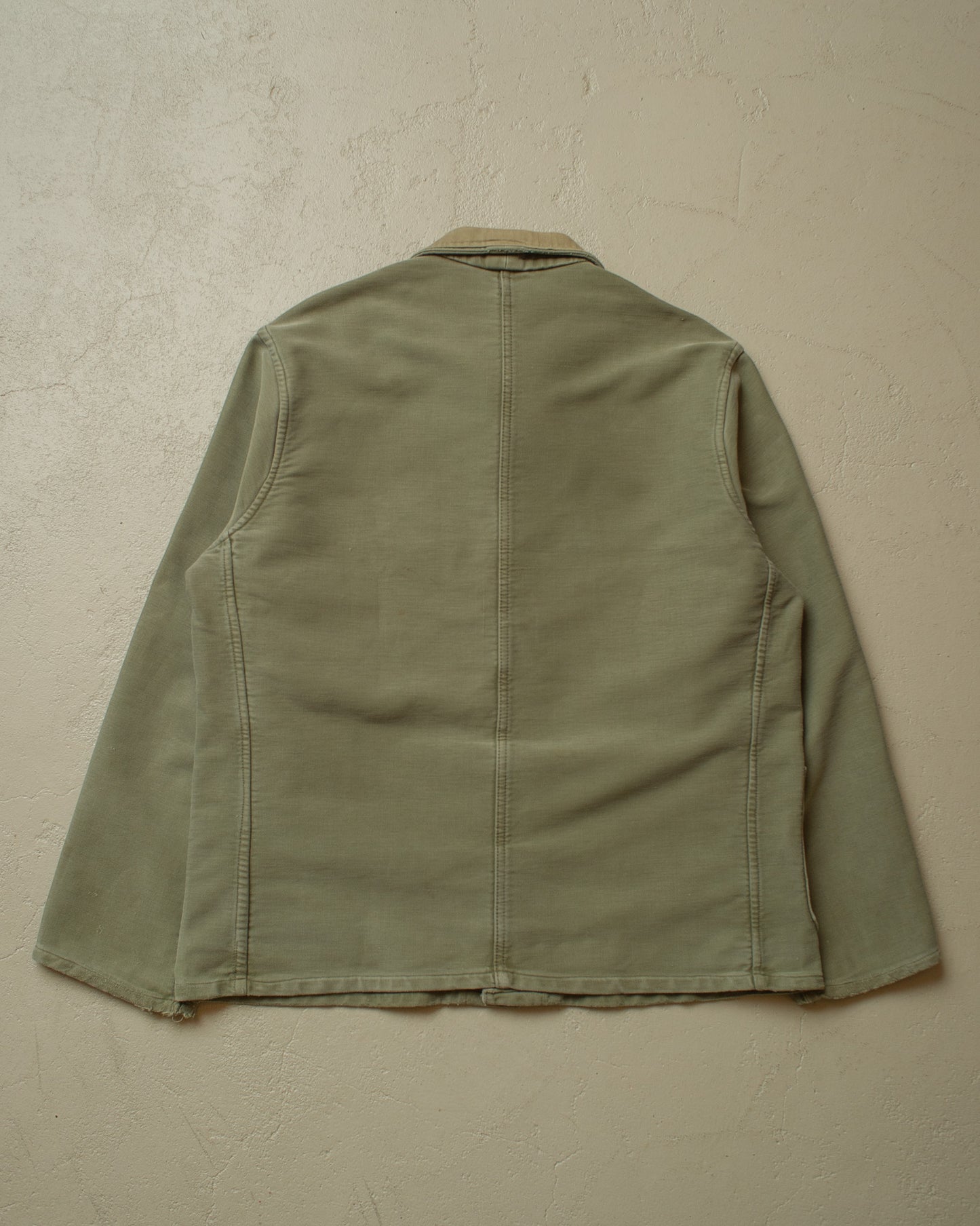 1950s/60s German Moleskin Work Jacket green - L/XL