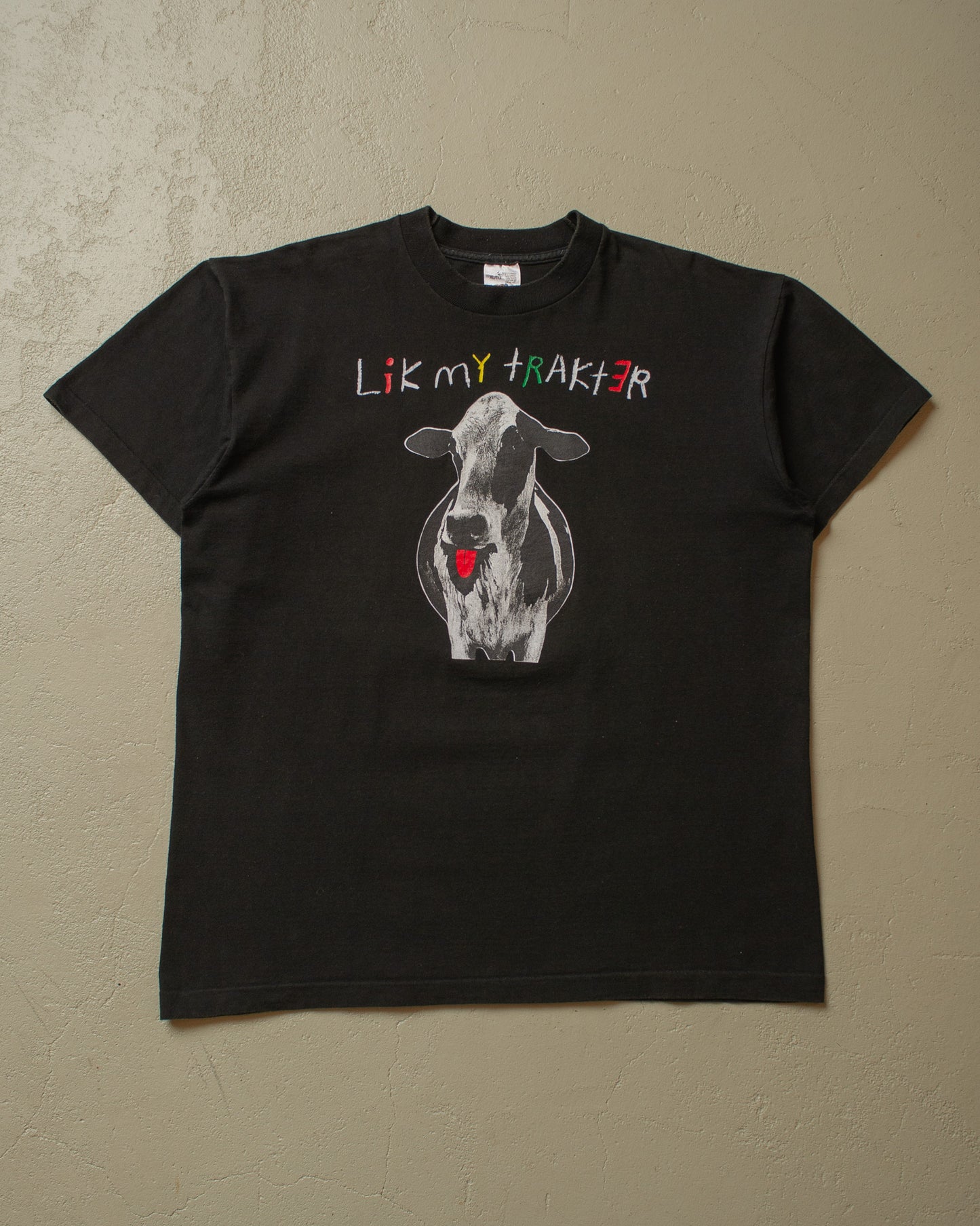 1990s The Waltons "Lik my Trakter" Band T-shirt black - XL