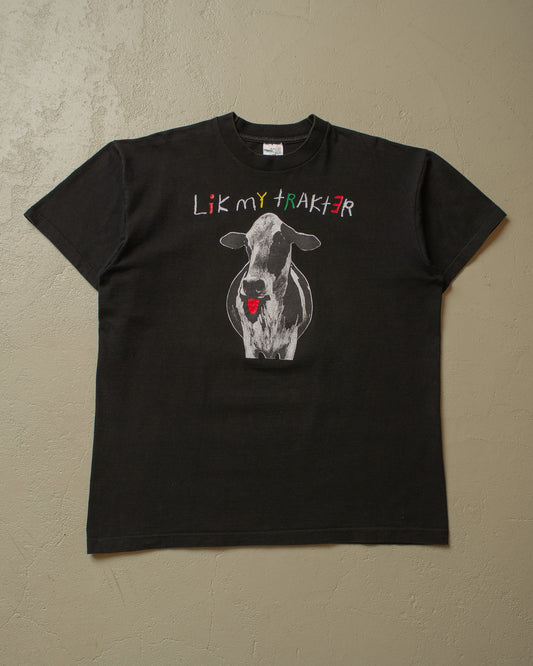 1990s The Waltons "Lik my Trakter" Band T-shirt black - XL