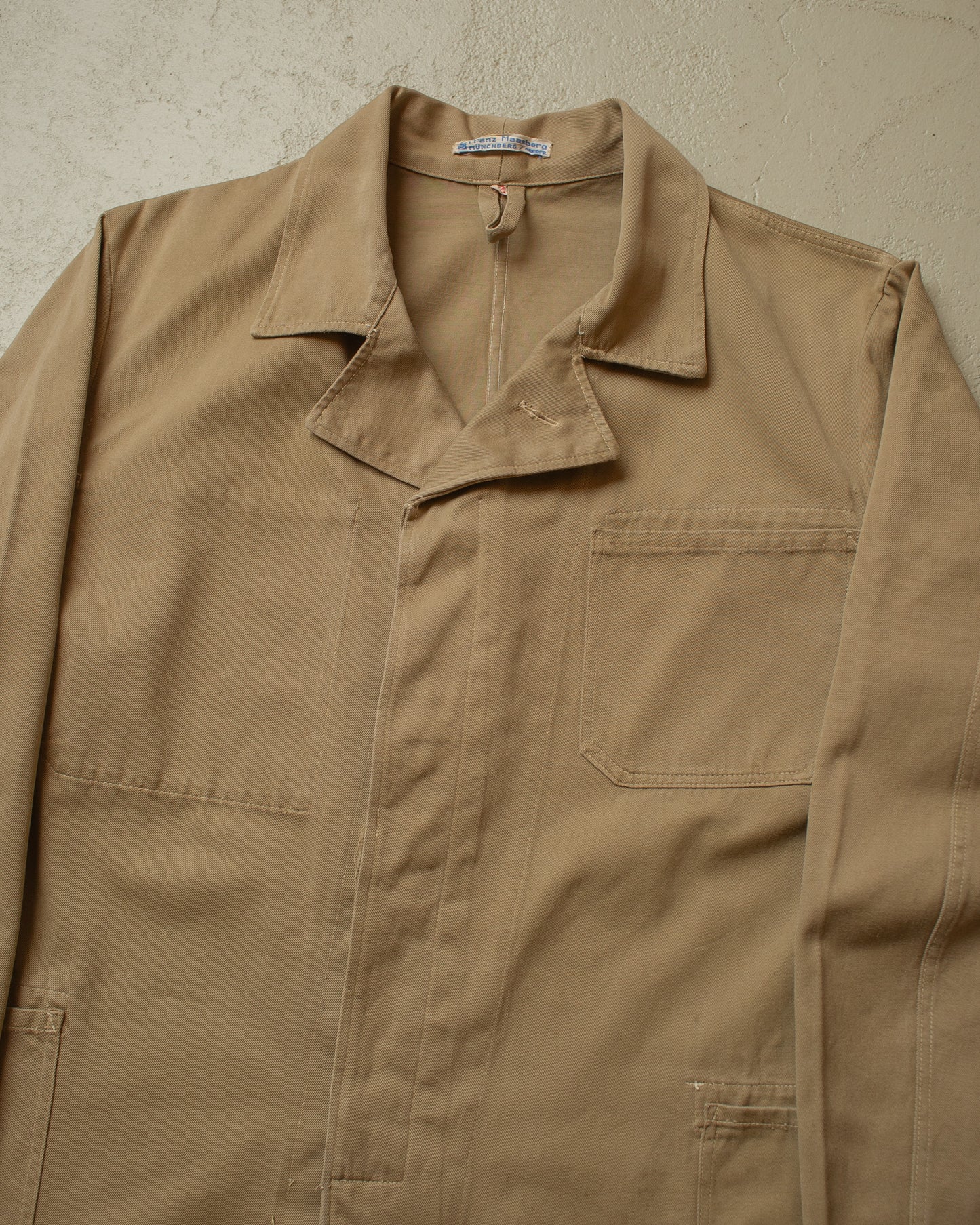 1940s Franz Maasberg German Work Jacket beige - M/L