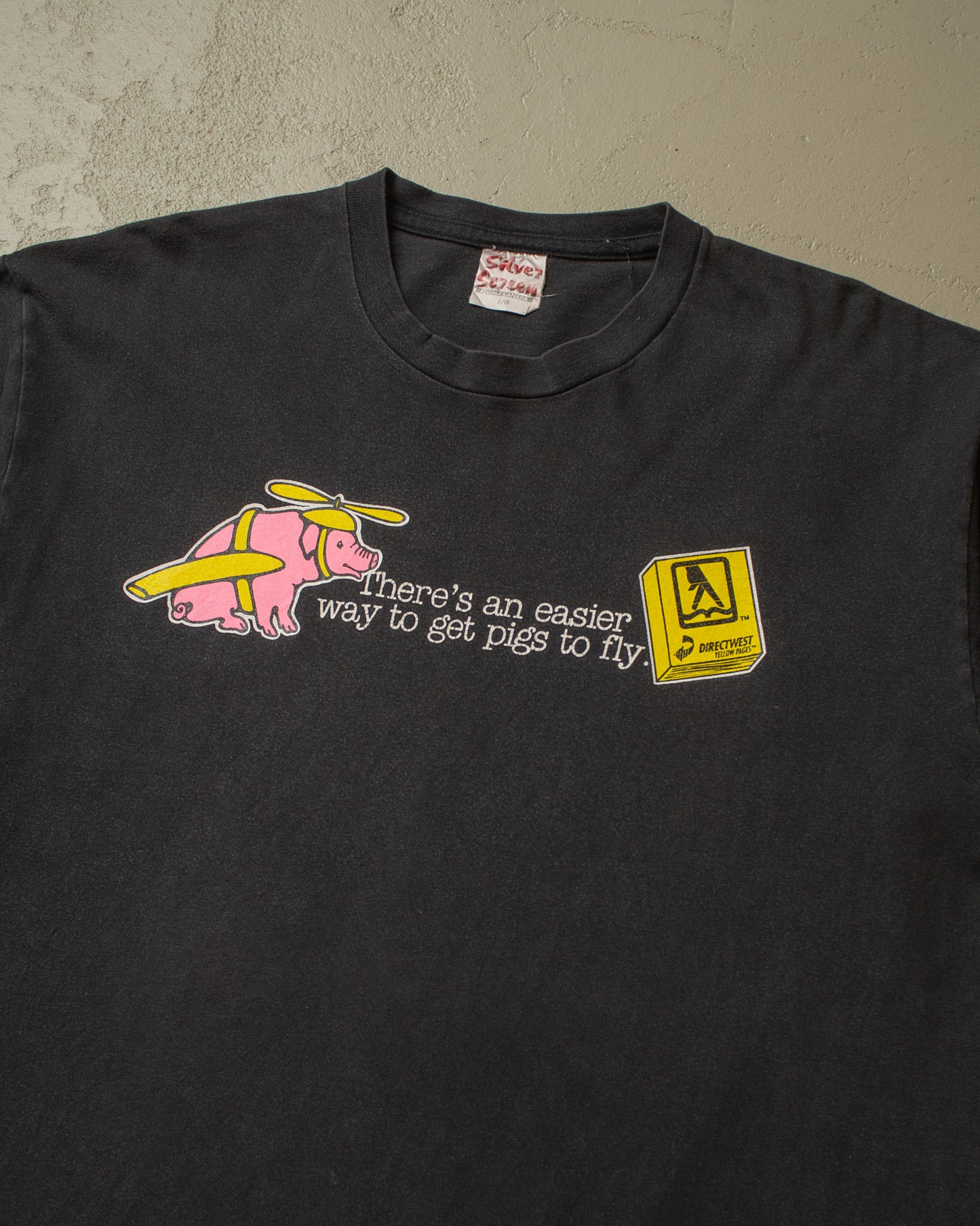 1990s Yellow Pages Promo T-shirt black - L/XL