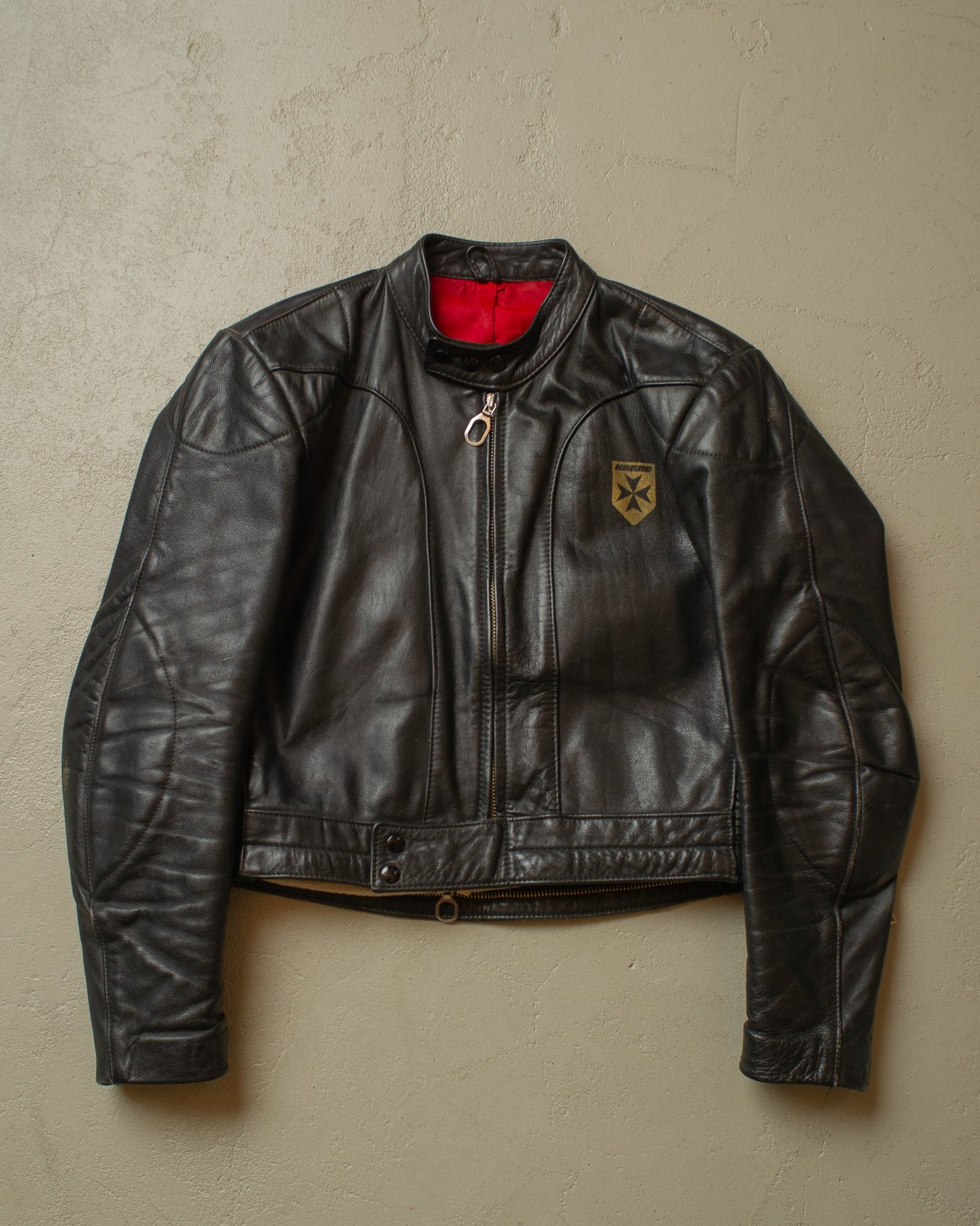 1970s Harro Leather Biker Jacket black - M