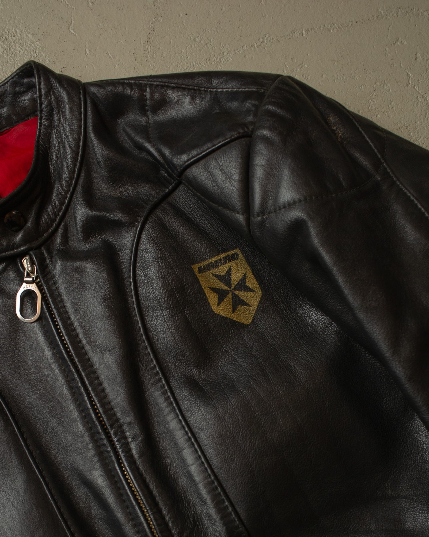 1970s Harro Leather Biker Jacket black - M