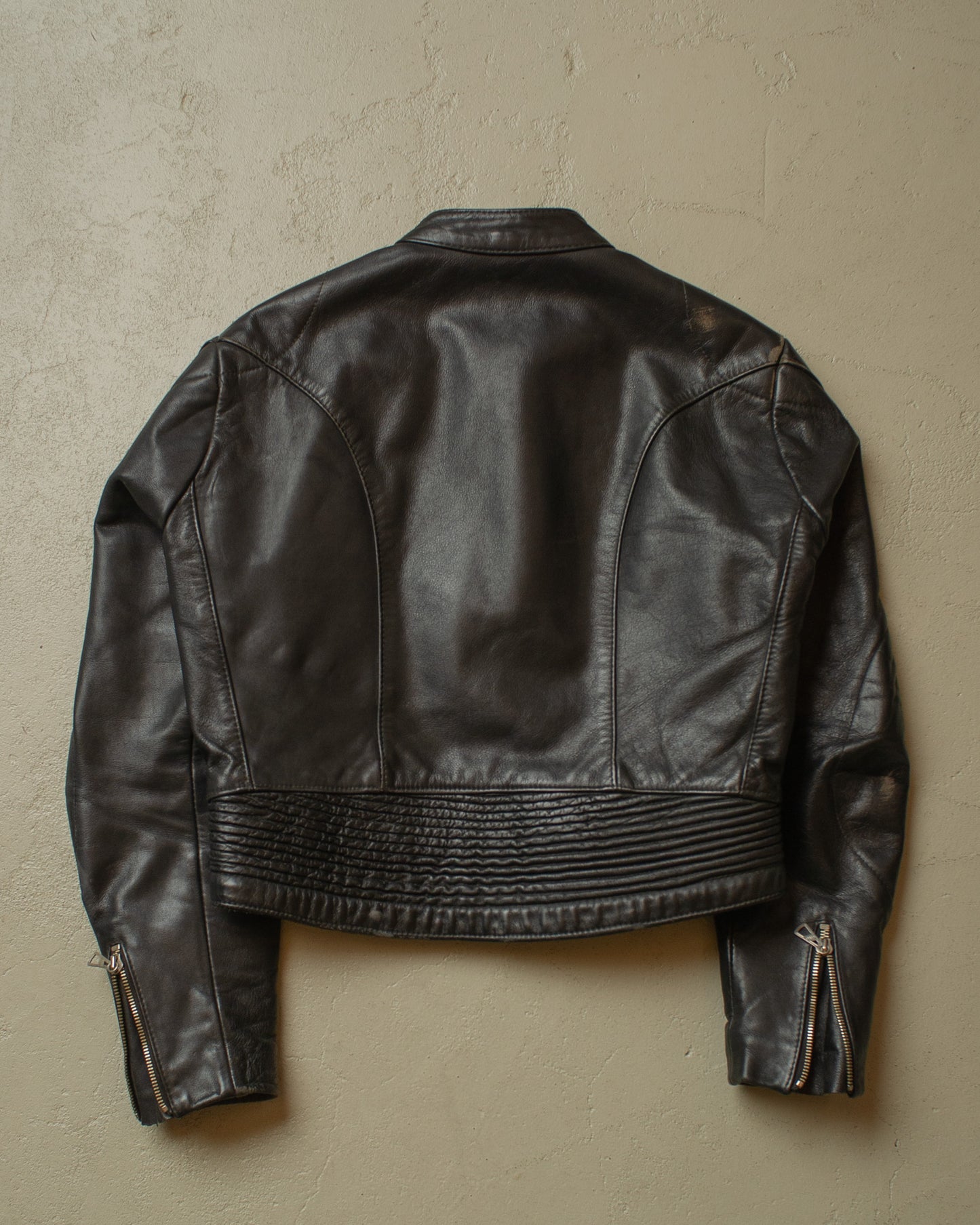 1970s Harro Leather Biker Jacket black - M