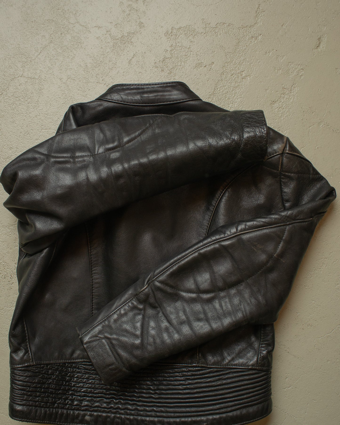1970s Harro Leather Biker Jacket black - M
