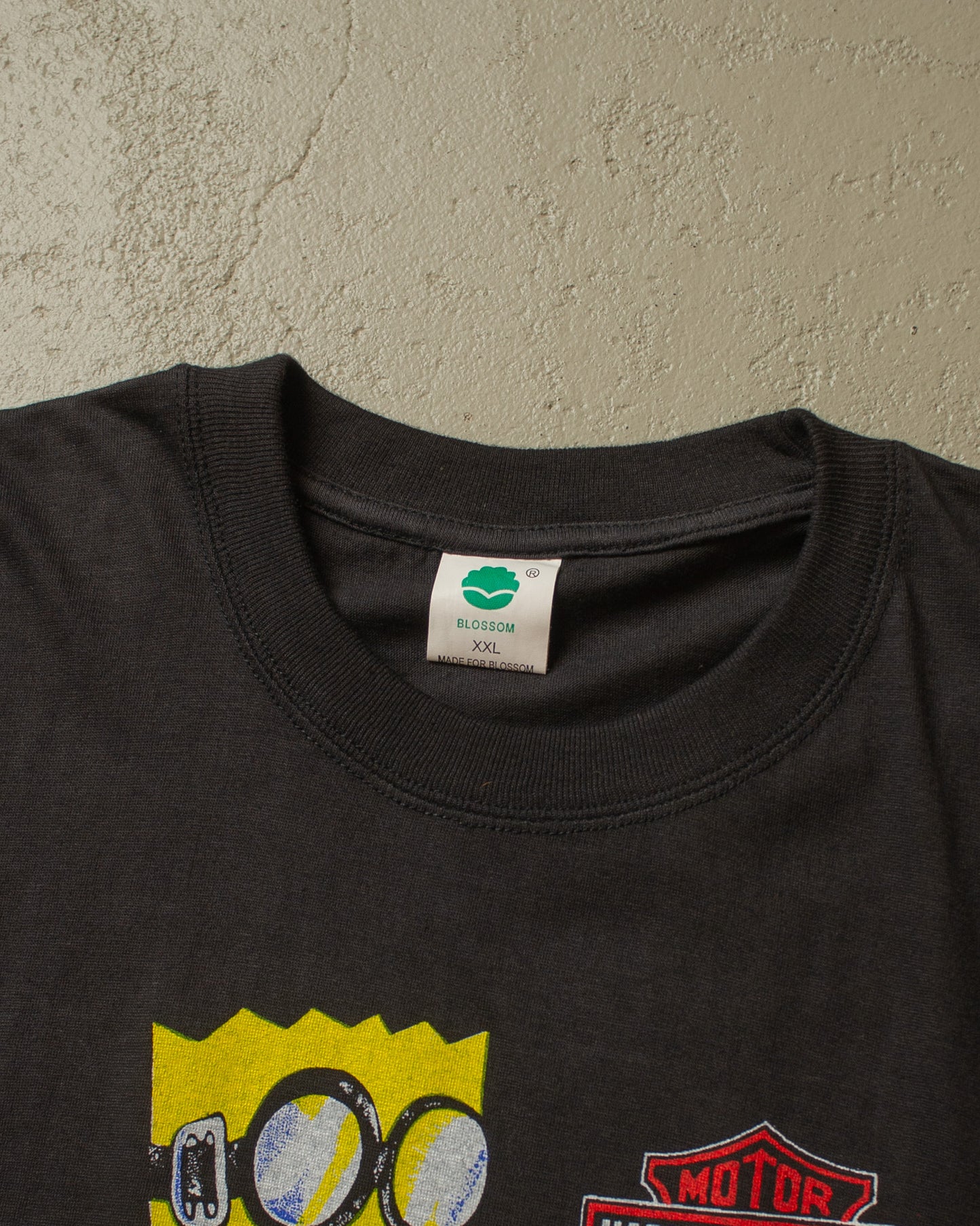 1990s uworn Bootleg Harley-Bartsimpson T-shirt black - XL