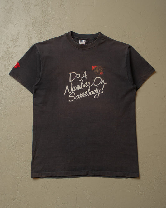 1990s 43 Liquor Promo T-shirt faded black - XL
