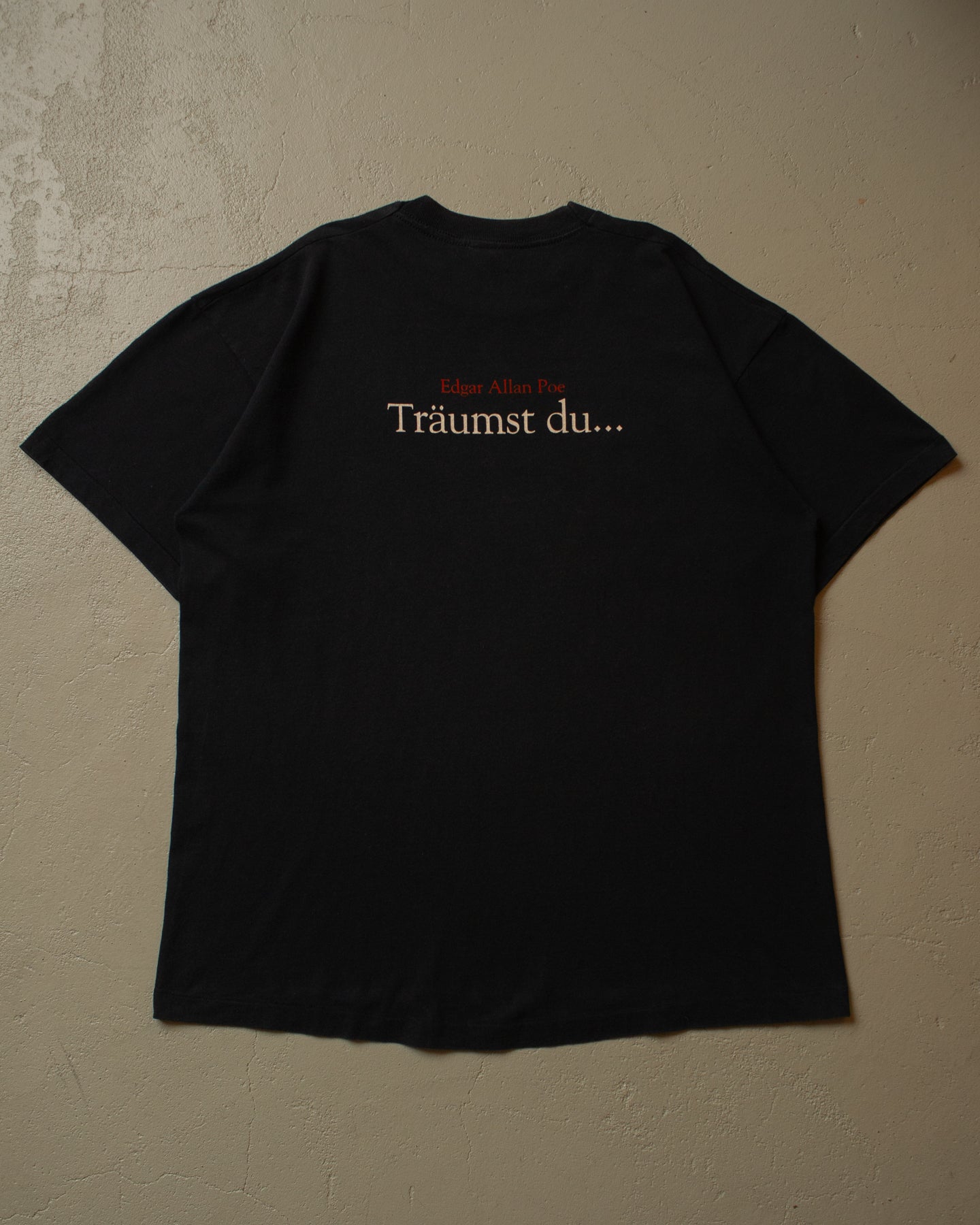 90s Edgar Allan Poe T-shirt black - XL