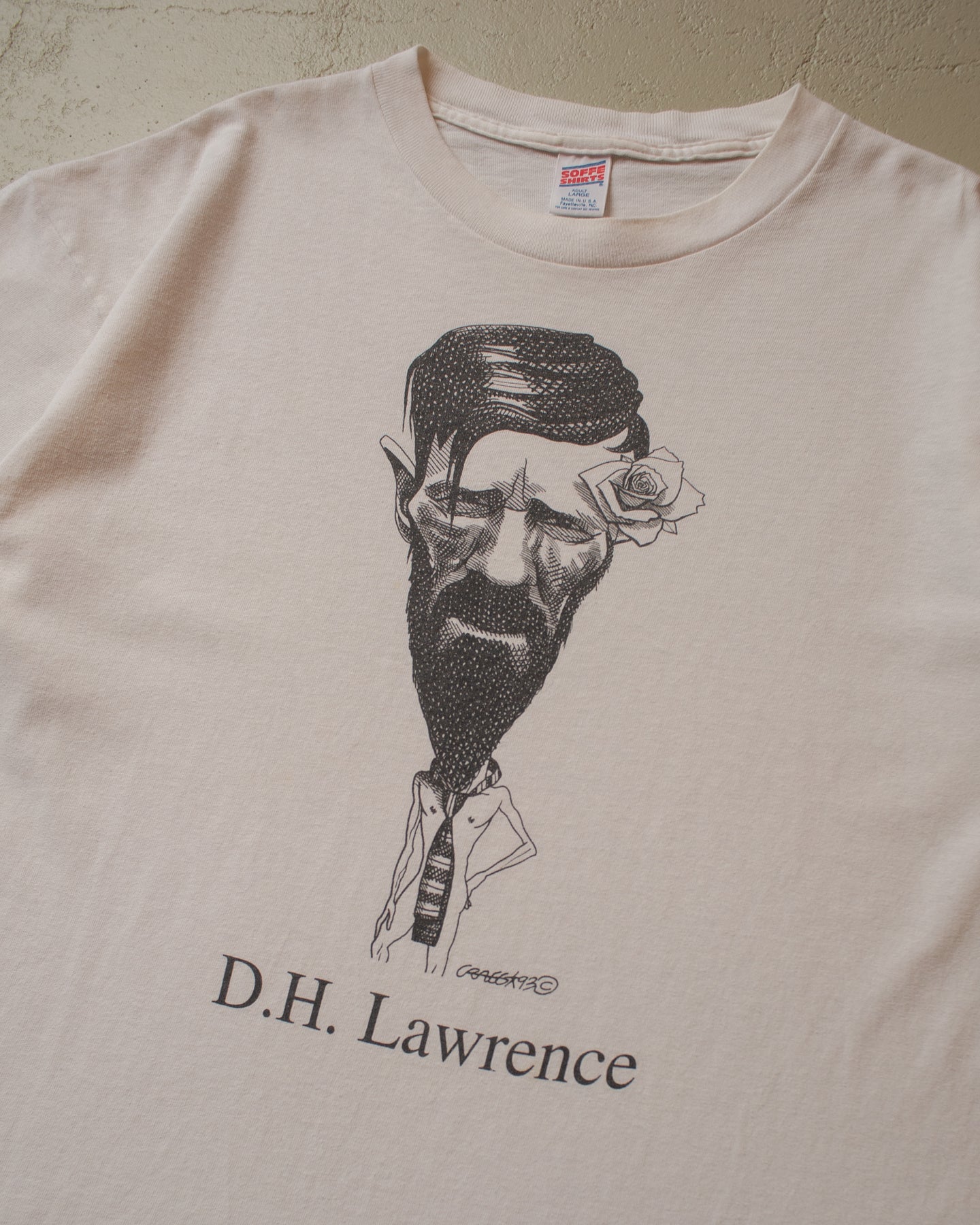 1993 D. H. Lawrence T-shirt white - XL