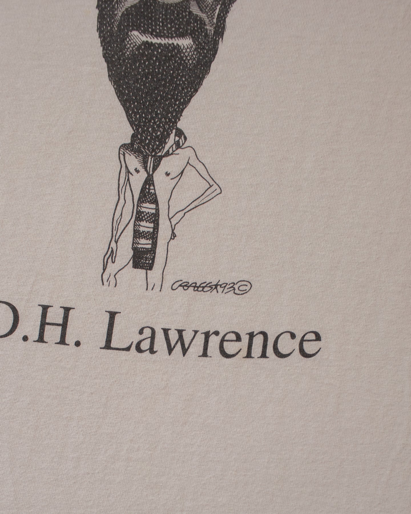 1993 D. H. Lawrence T-shirt white - XL