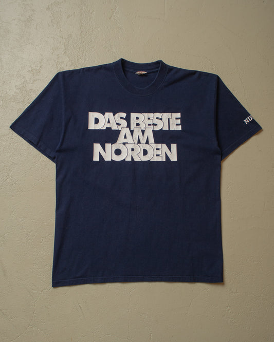 1990s "Das beste am Norden" NDR T-shirt navyblue - XL