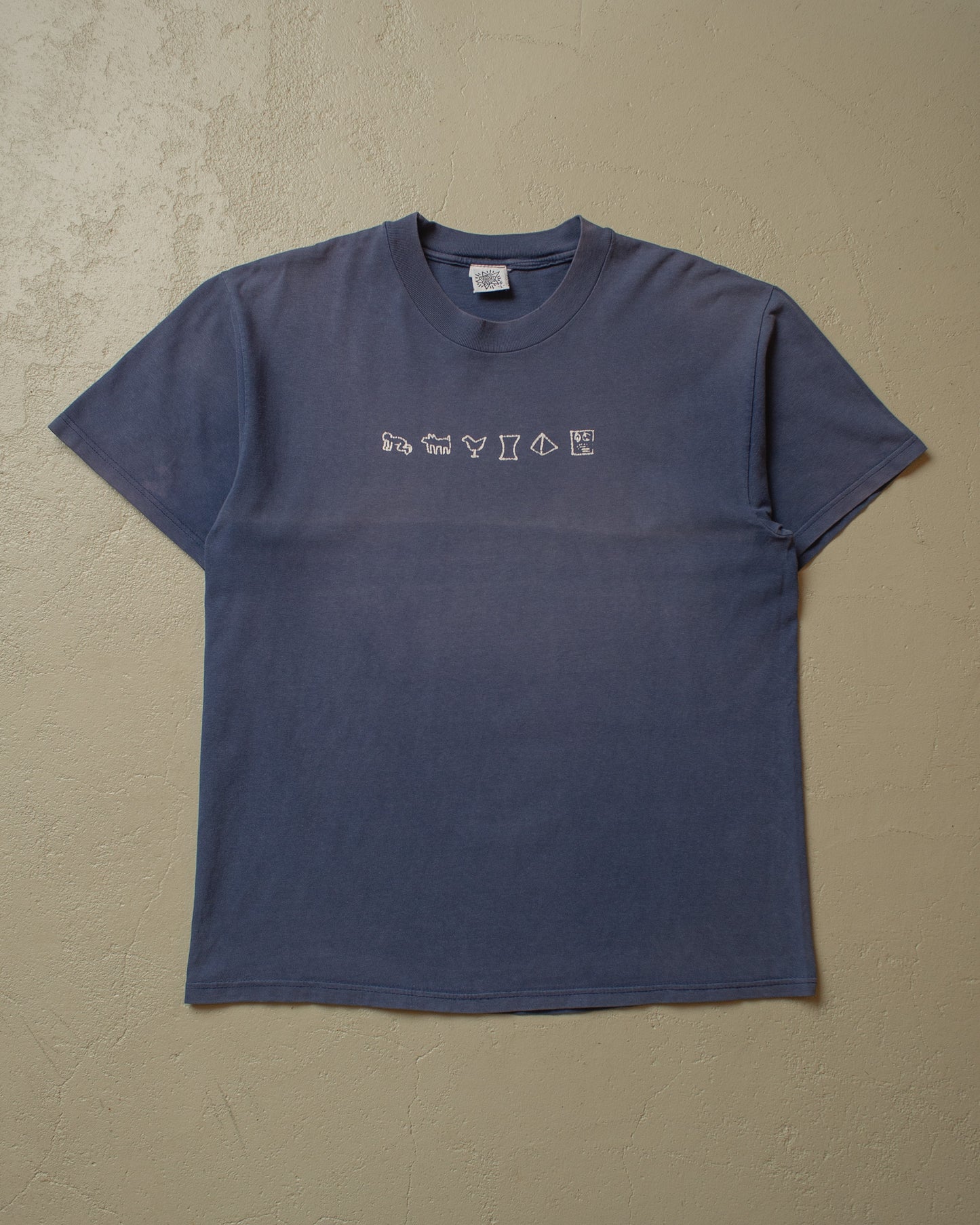 1990s Pop Shop Keith Haring T-shirt Faded navyblue - L