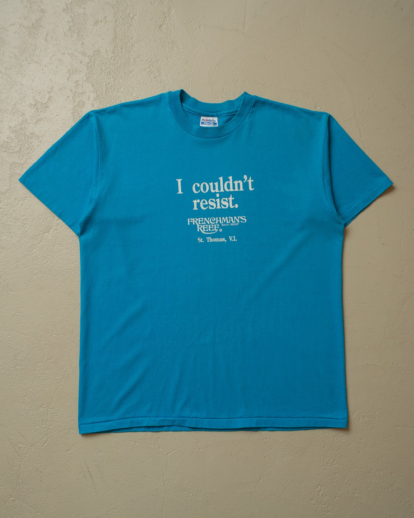 1980s "I couldn´t resist" T-shirt blue - XL