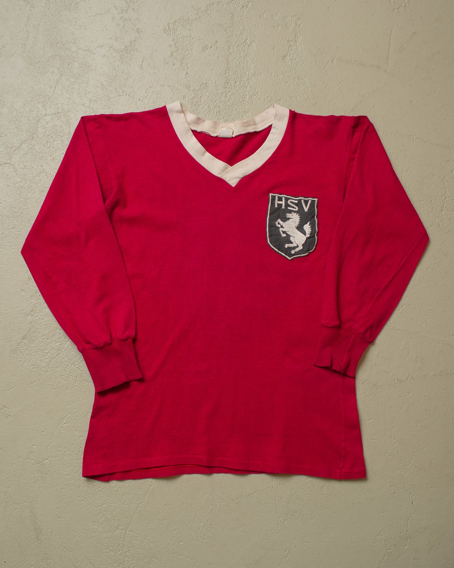 1960s/70s Palme Longsleeve Soccer Jersey burgundy - S