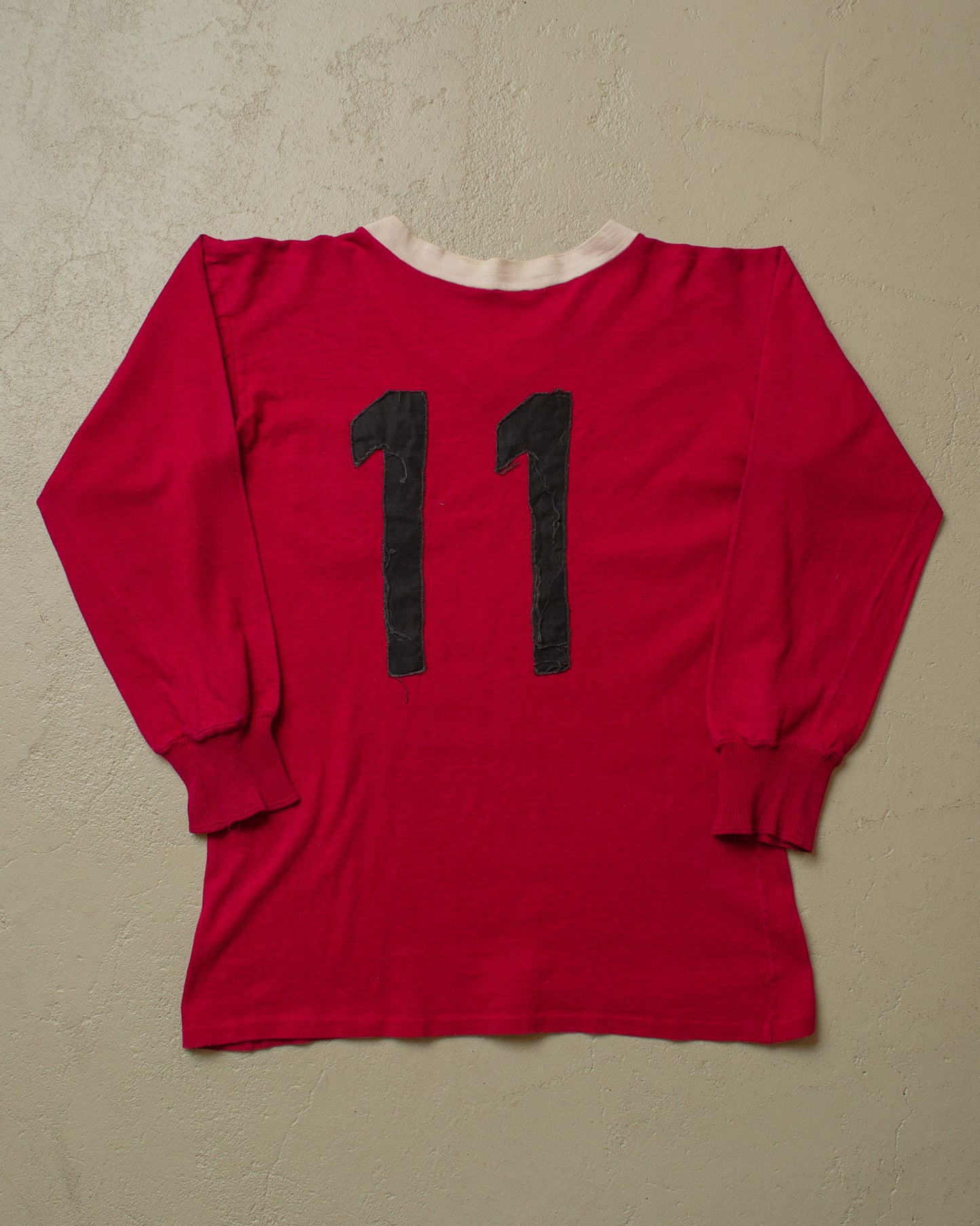 1960s/70s Palme Longsleeve Soccer Jersey burgundy - S
