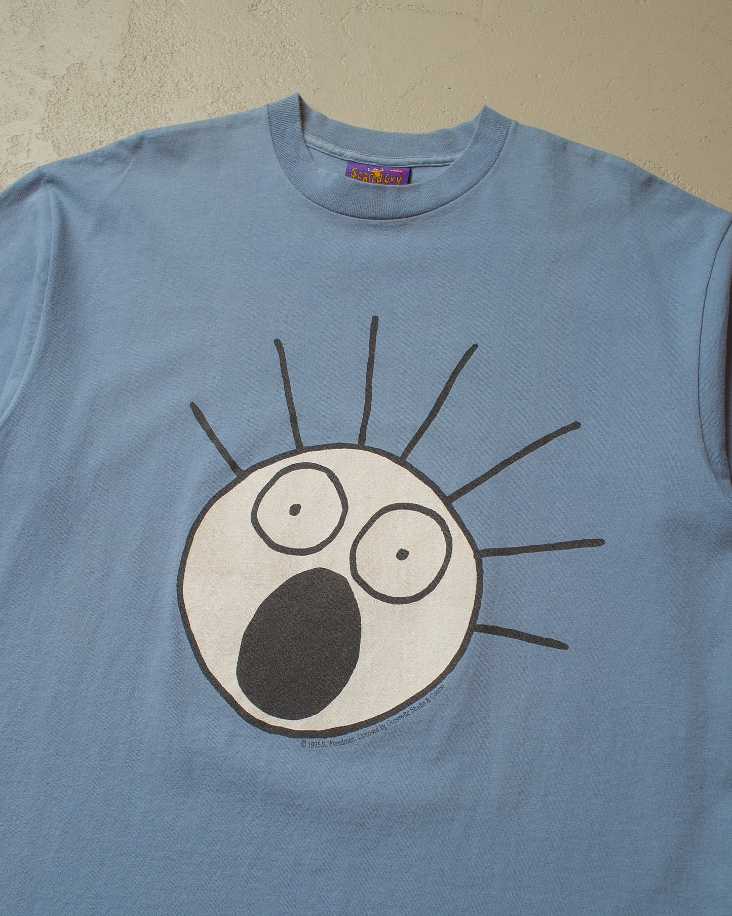 1995 Levi´s Japan "what you looking at?" T-shirt blue - L/XL