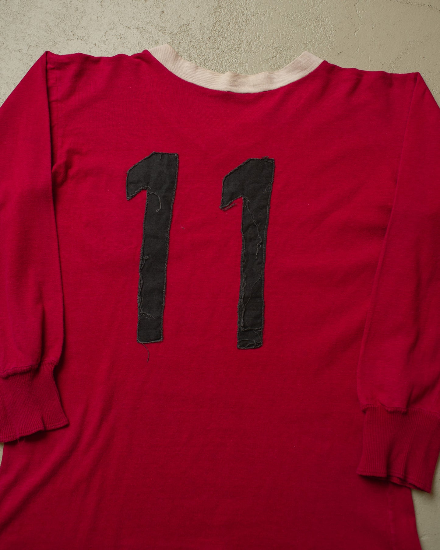 1960s/70s Palme Longsleeve Soccer Jersey burgundy - S