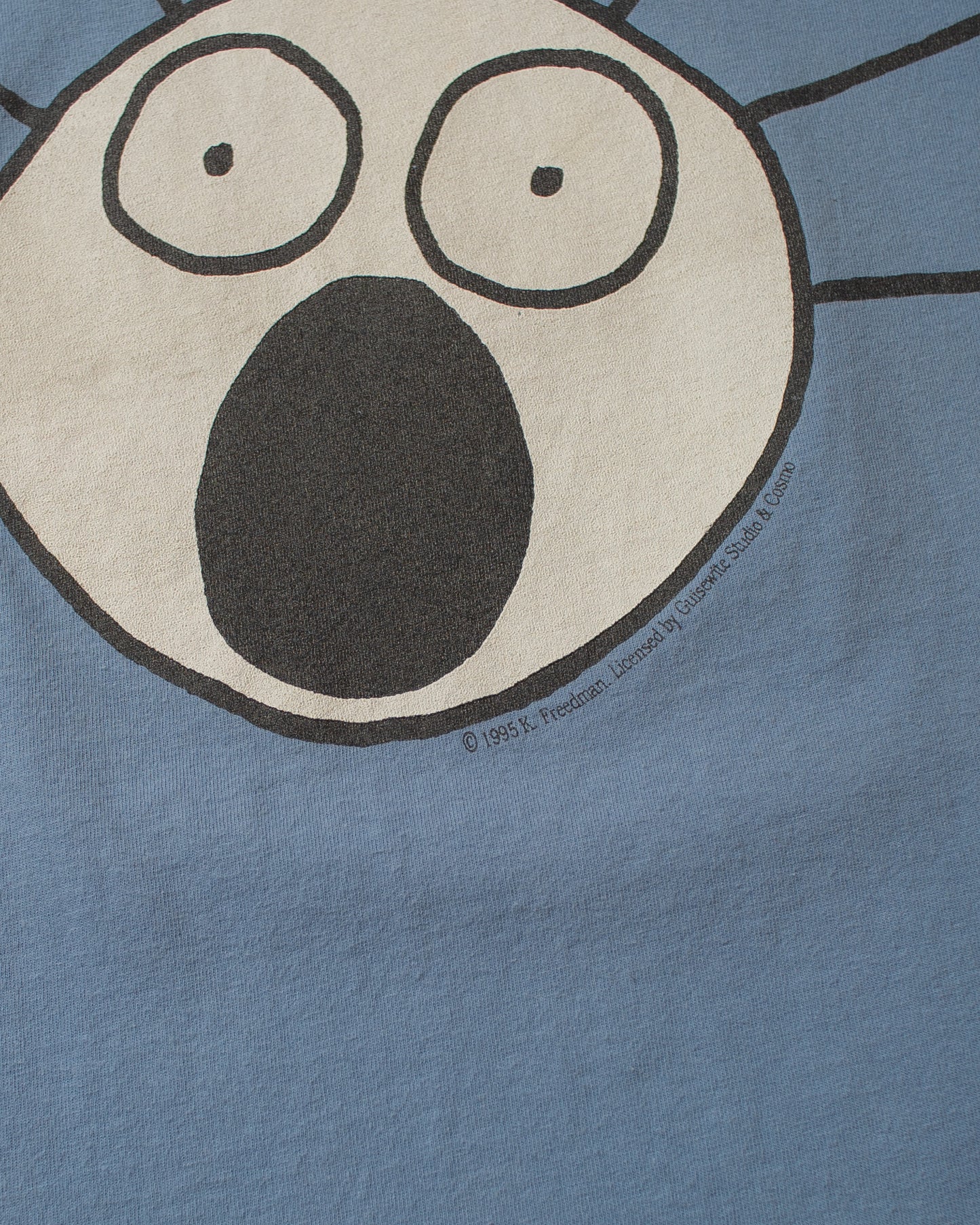 1995 Levi´s Japan "what you looking at?" T-shirt blue - L/XL