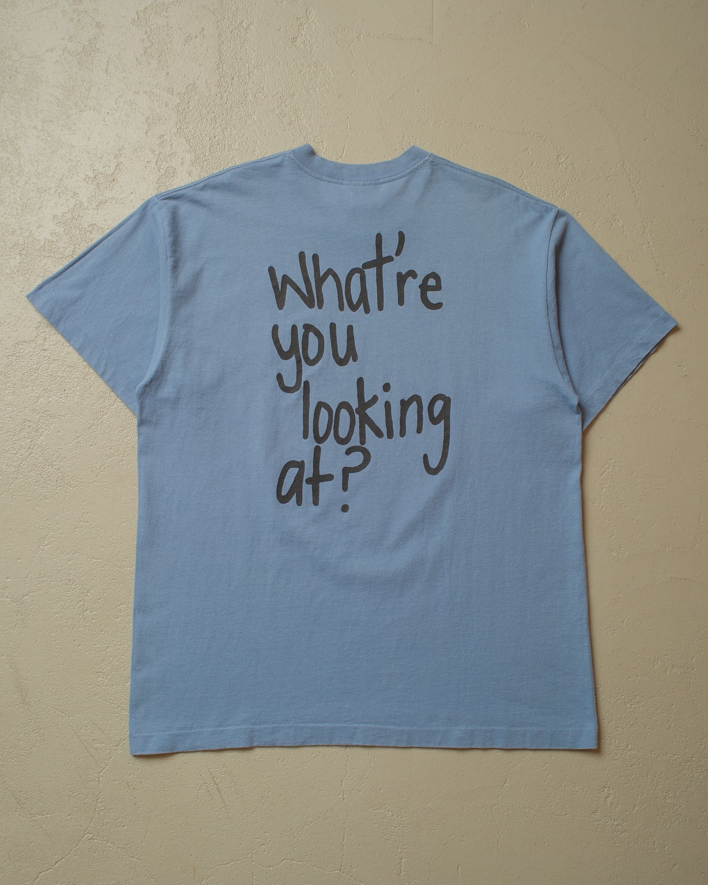 1995 Levi´s Japan "what you looking at?" T-shirt blue - L/XL