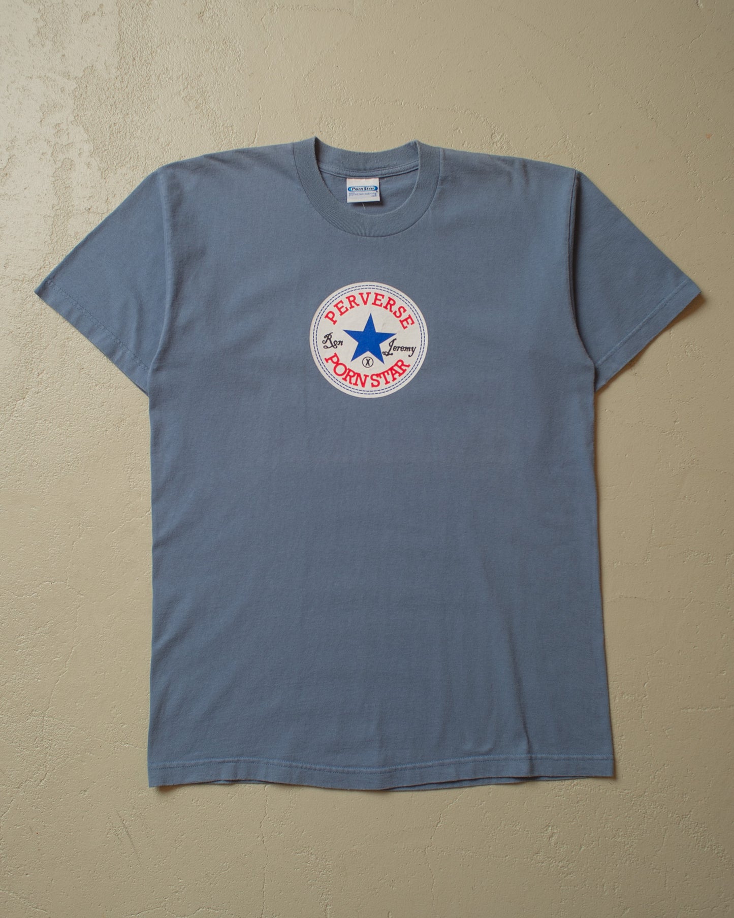 1990s Perverse Pornstar T-shirt blue - L