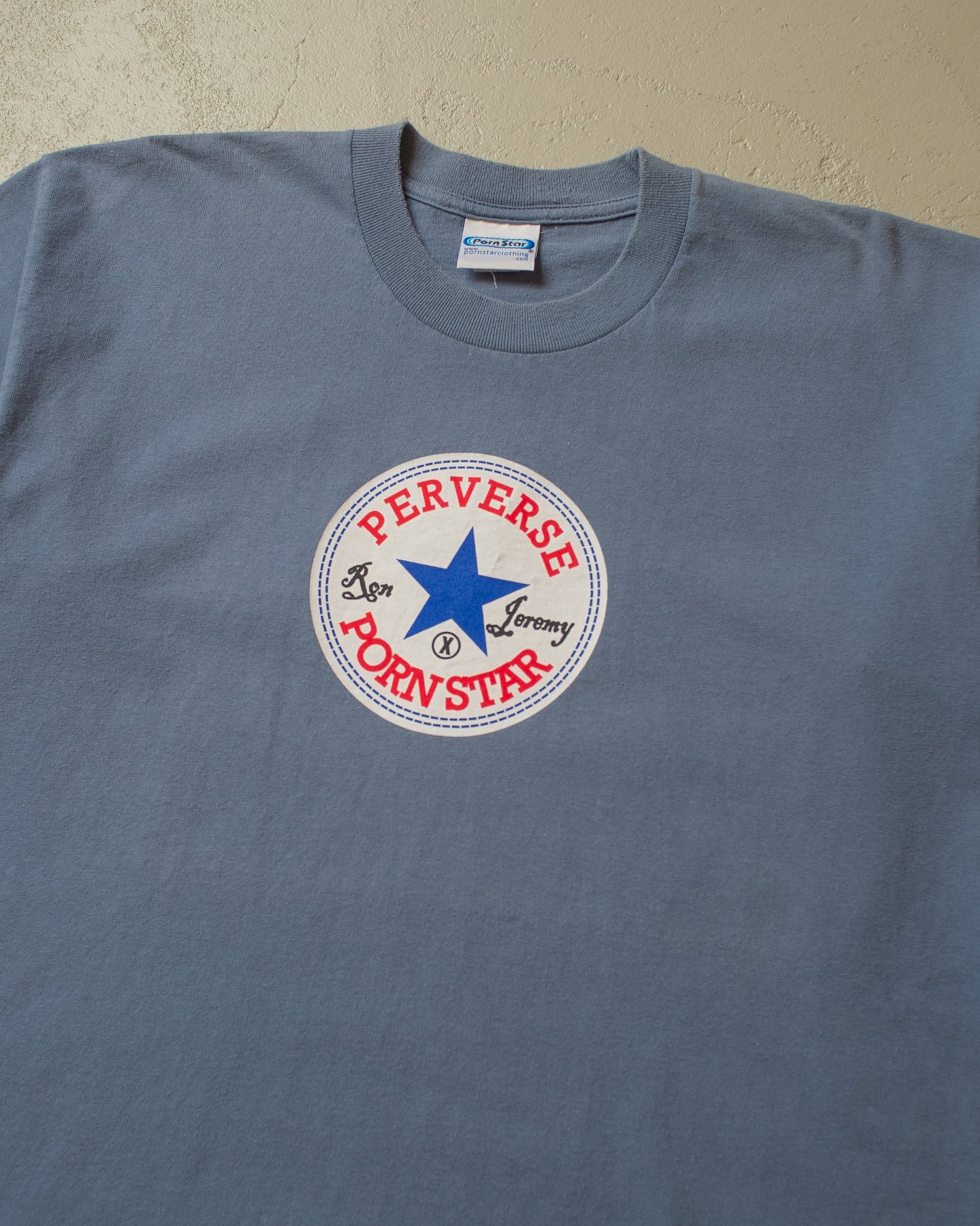 1990s Perverse Pornstar T-shirt blue - L