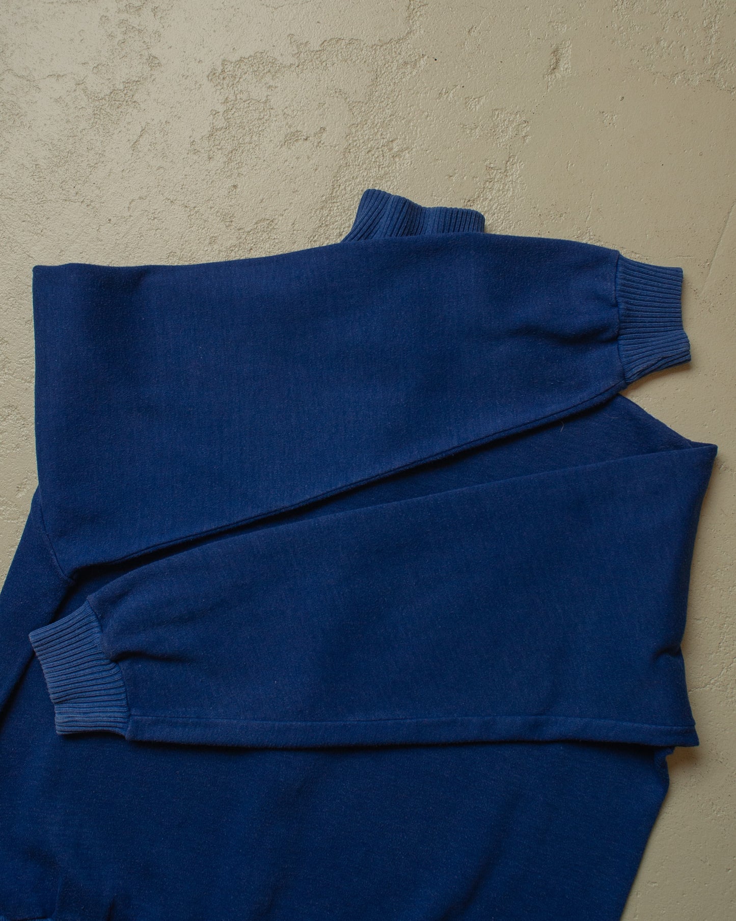 1960s German Cotton Zip Sweatshirt blue - M