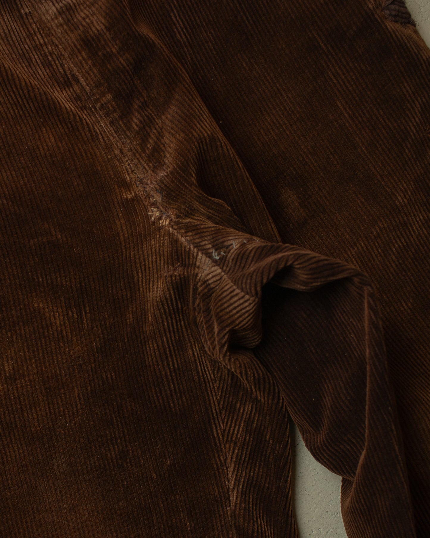 1960s repaired German Corduroy Work Pants brown - W34/35 L26