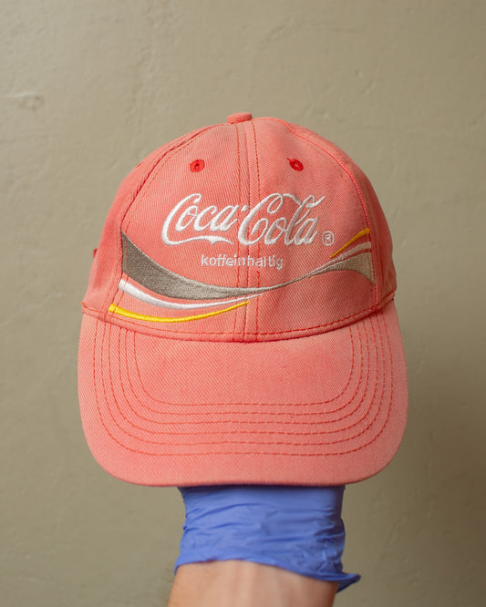 2000s Faded Coca Cola Strapback red