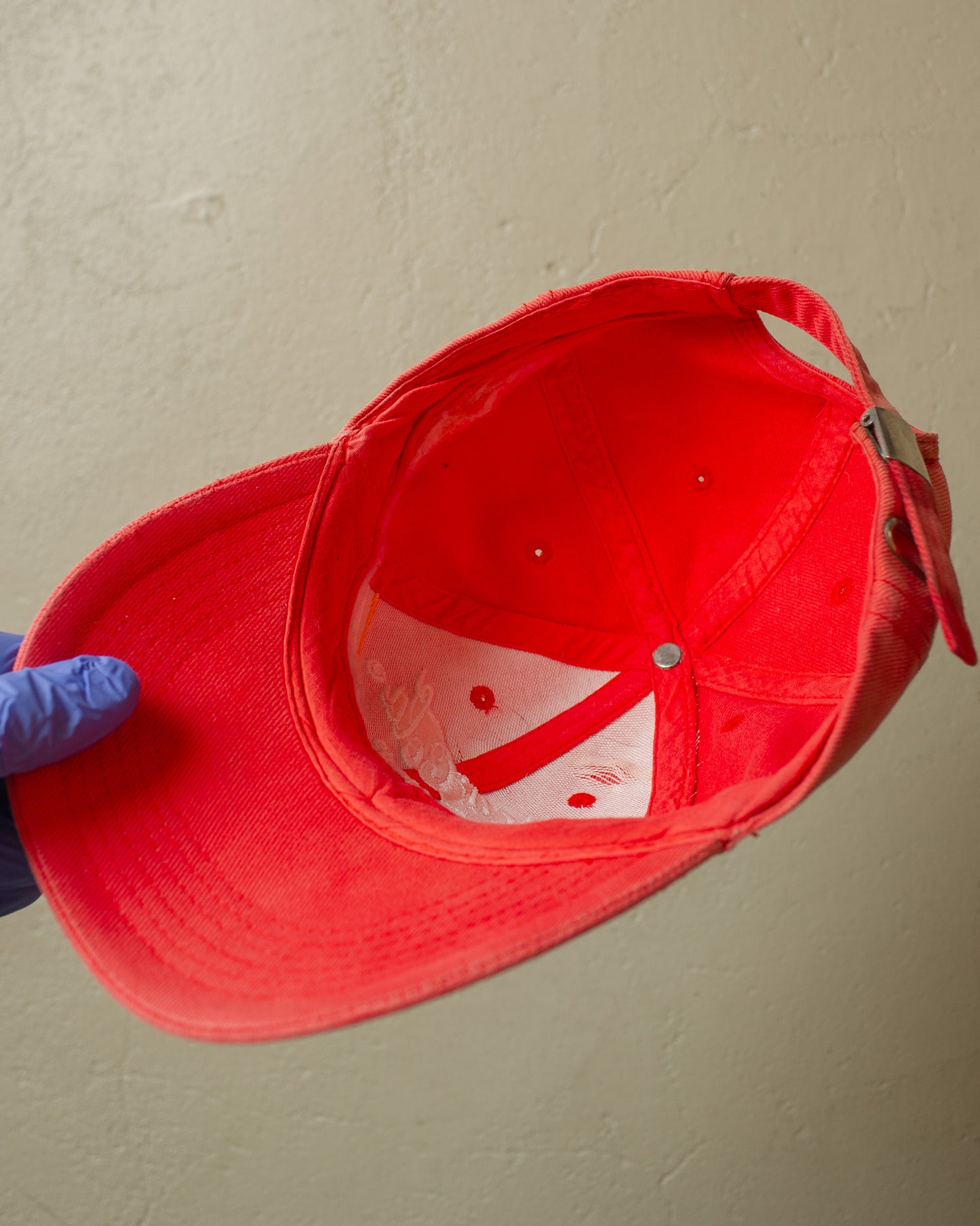 2000s Faded Coca Cola Strapback red