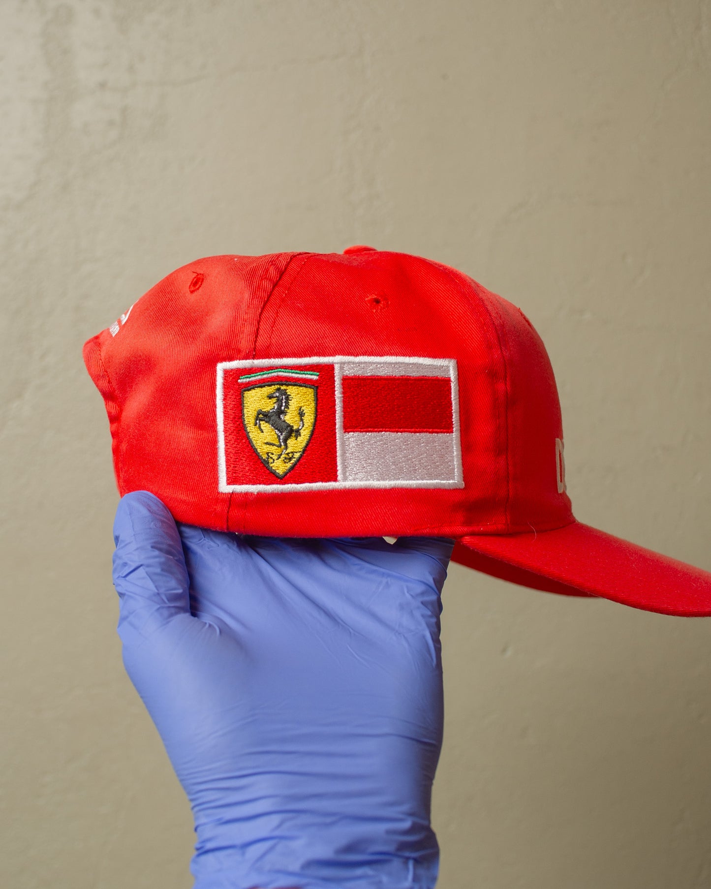 2000s Sunfaded Michael Schumacher Snapback red