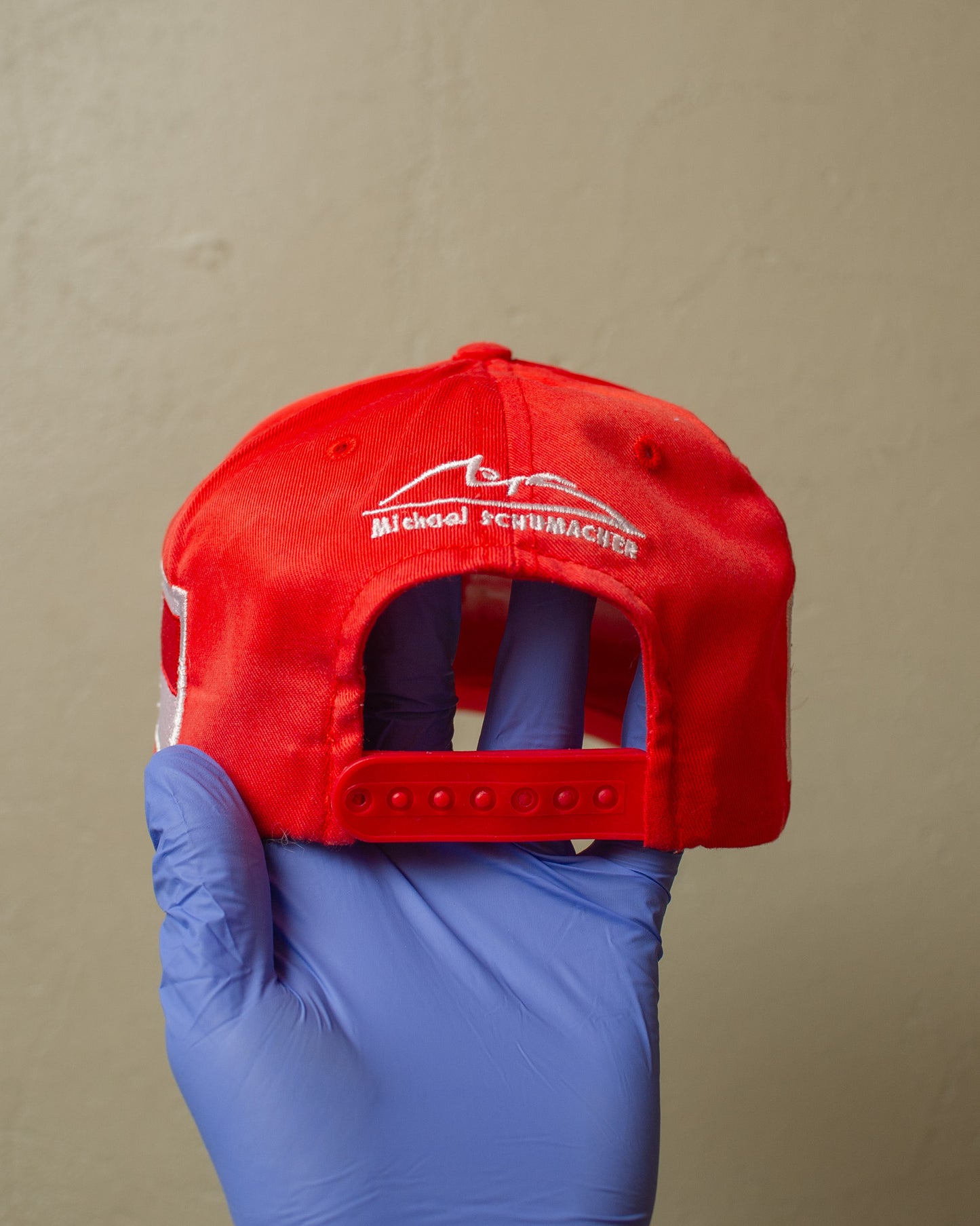 2000s Sunfaded Michael Schumacher Snapback red