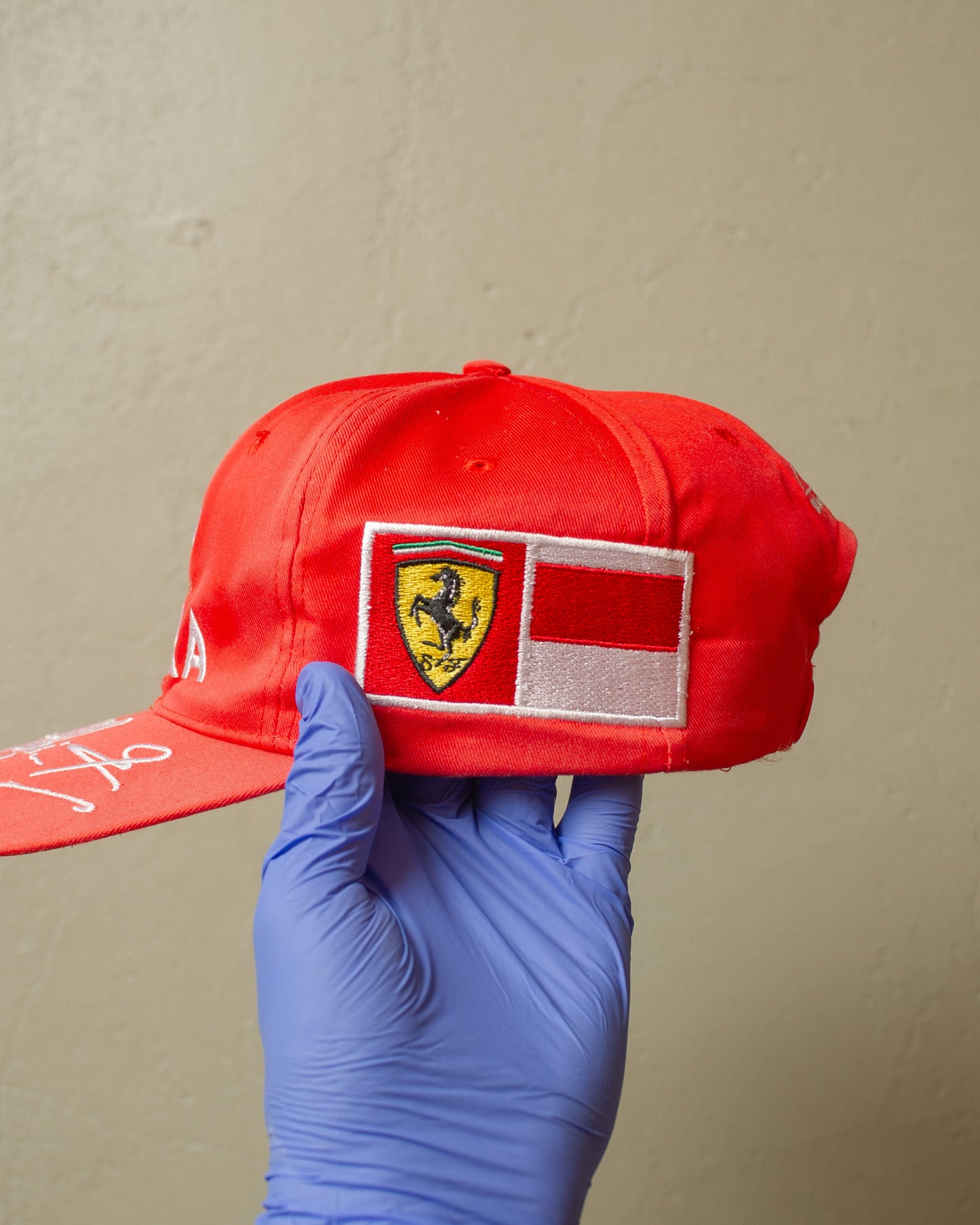 2000s Sunfaded Michael Schumacher Snapback red