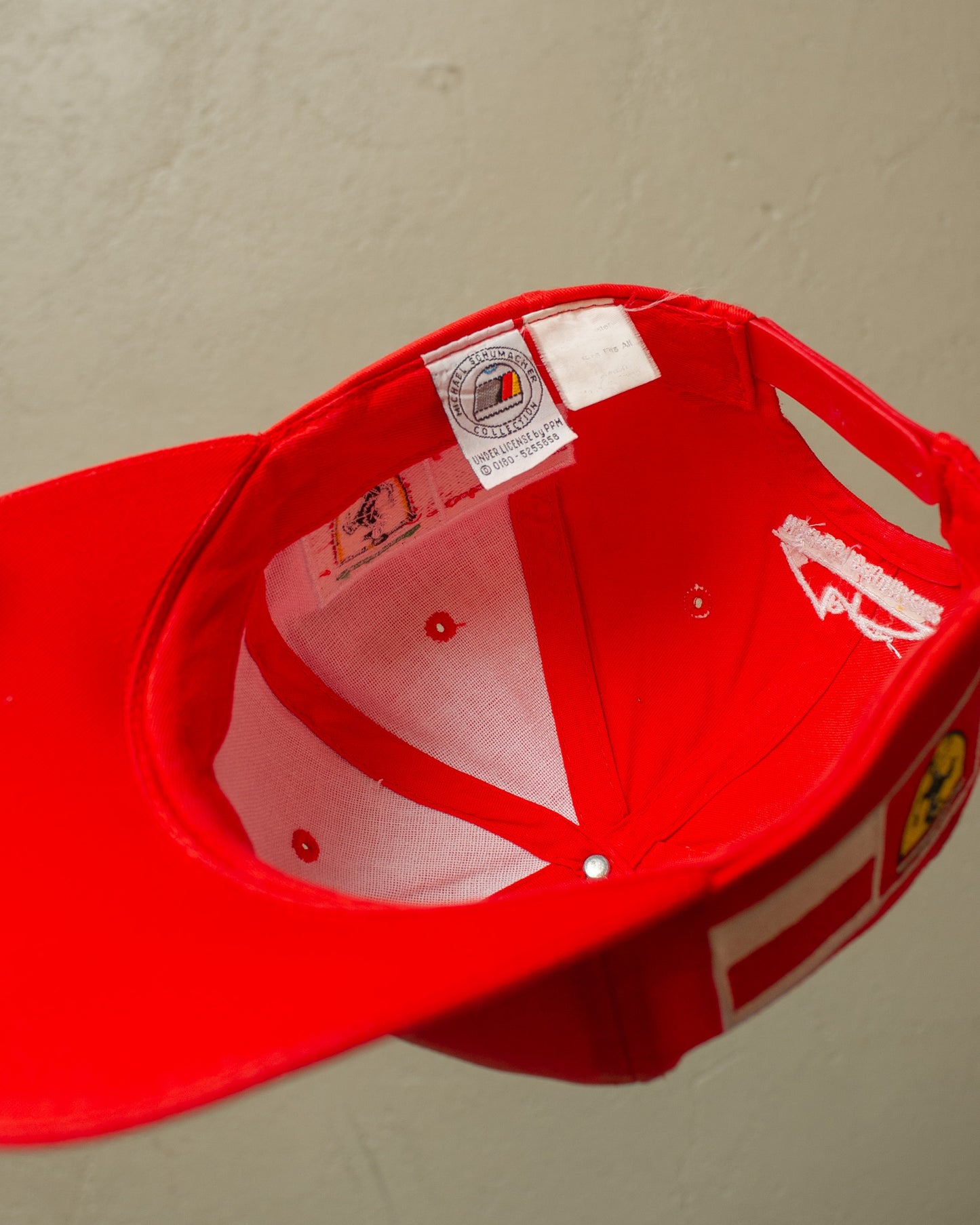 2000s Sunfaded Michael Schumacher Snapback red