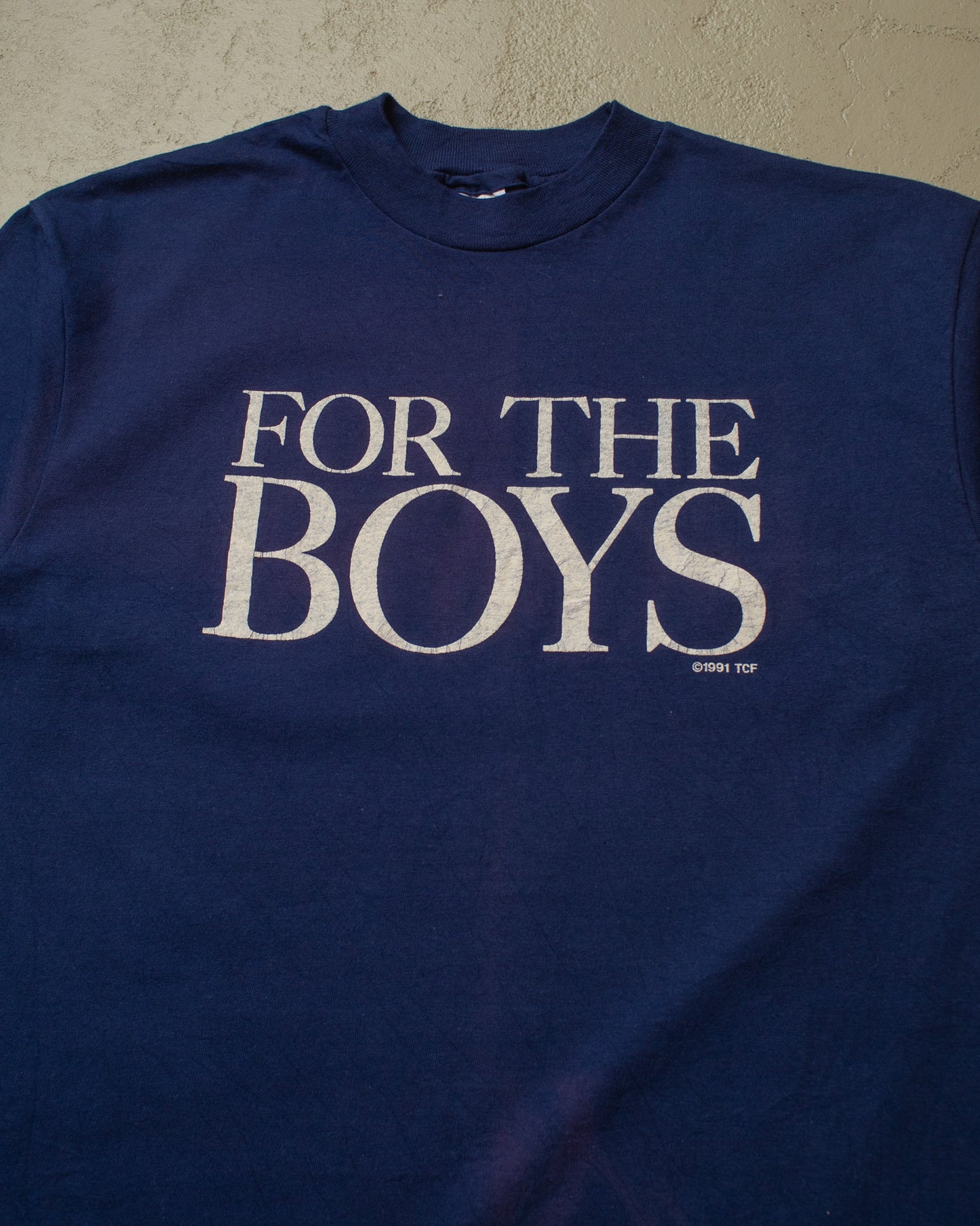 1991 unworn "For the Boys" T-shirt navyblue - M/L