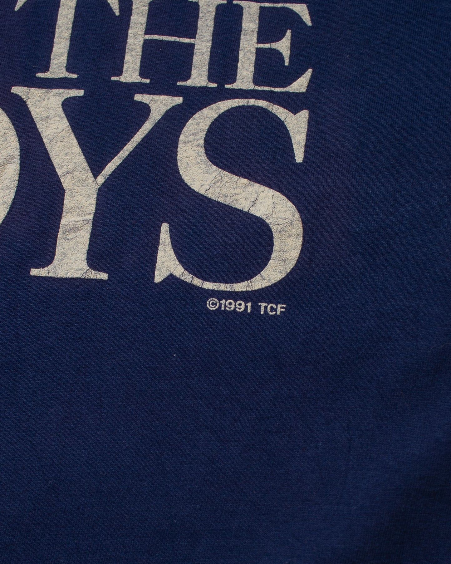 1991 unworn "For the Boys" T-shirt navyblue - M/L